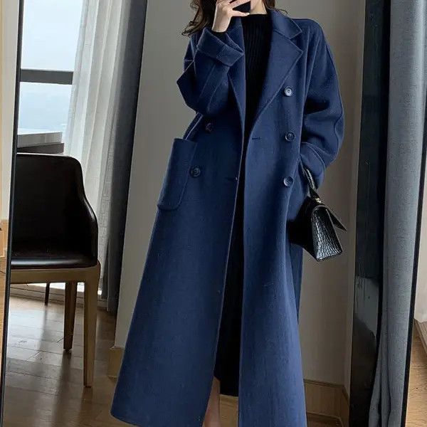 VIBE Winter Woolen Long Coat Casual Women Size ONE SIZE - 1 Thumbnail