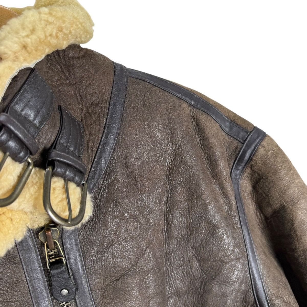 Other ❄️JKT TYPE B3 SHEEPSKIN SHEARLING AVIATOR LEATHER JACKET Size US L / EU 52-54 / 3 - 4 Thumbnail