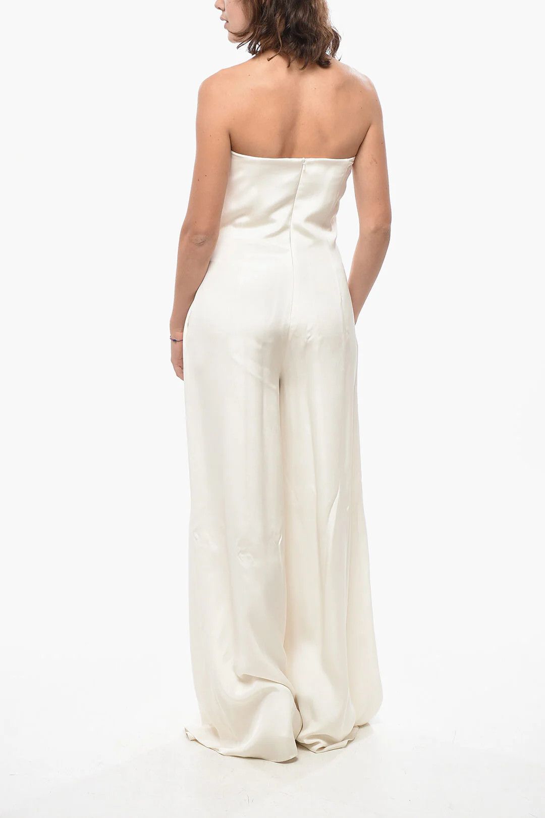 Max Mara og1mm0426 Sleeveless Jumpsuit in White Size 28" / US 6 / IT 42 - 2 Thumbnail