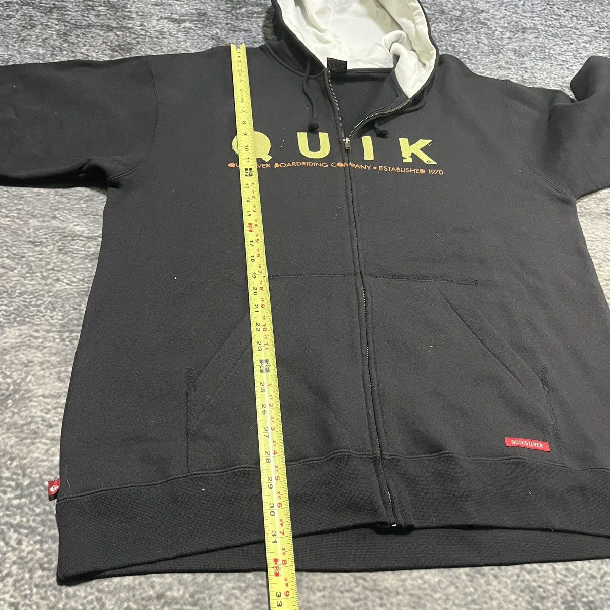 Quiksilver Vintage Y2K Quiksilver Spellout Grunge Skater Zip Up Hoodie Size US XL / EU 56 / 4 - 10 Thumbnail