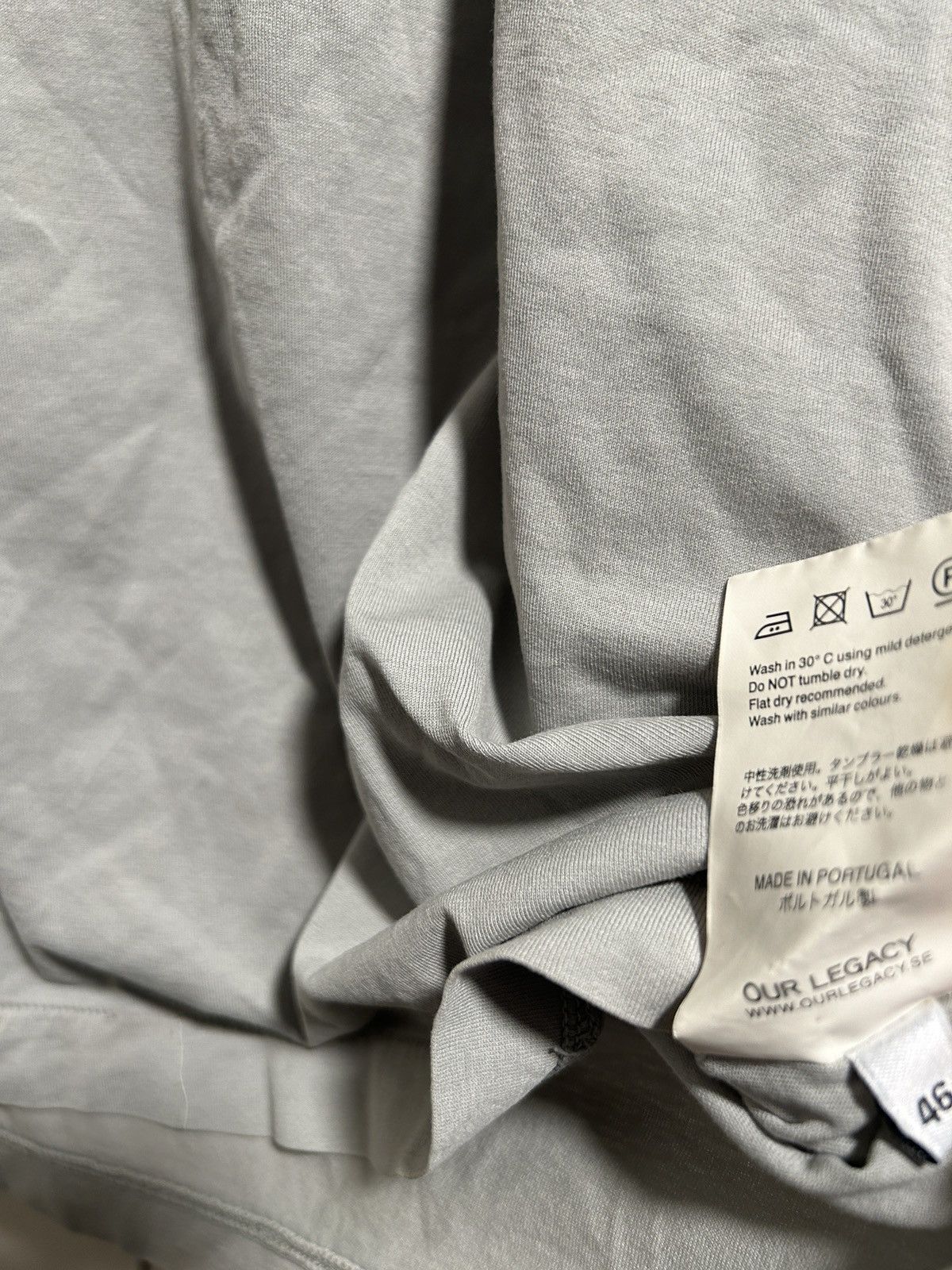 Our Legacy Our legacy charcoal grey s/s 14 tee Size US S / EU 44-46 / 1 - 4 Thumbnail