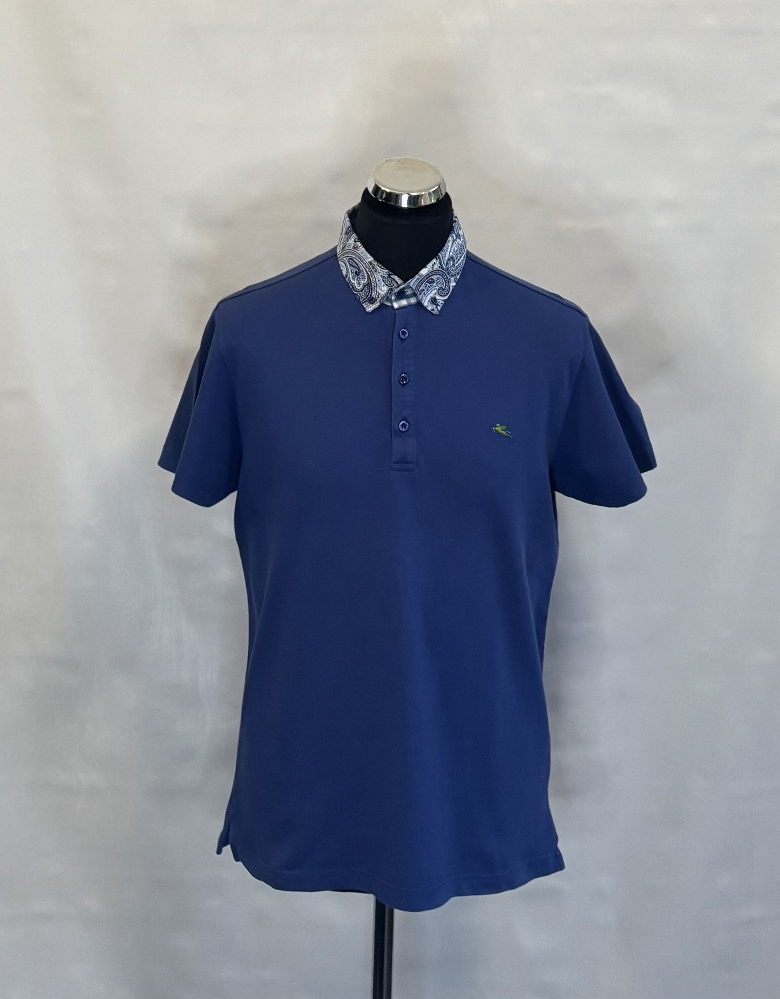 Etro Polo Etro Blue Large Size US L / EU 52-54 / 3 - 1 Thumbnail