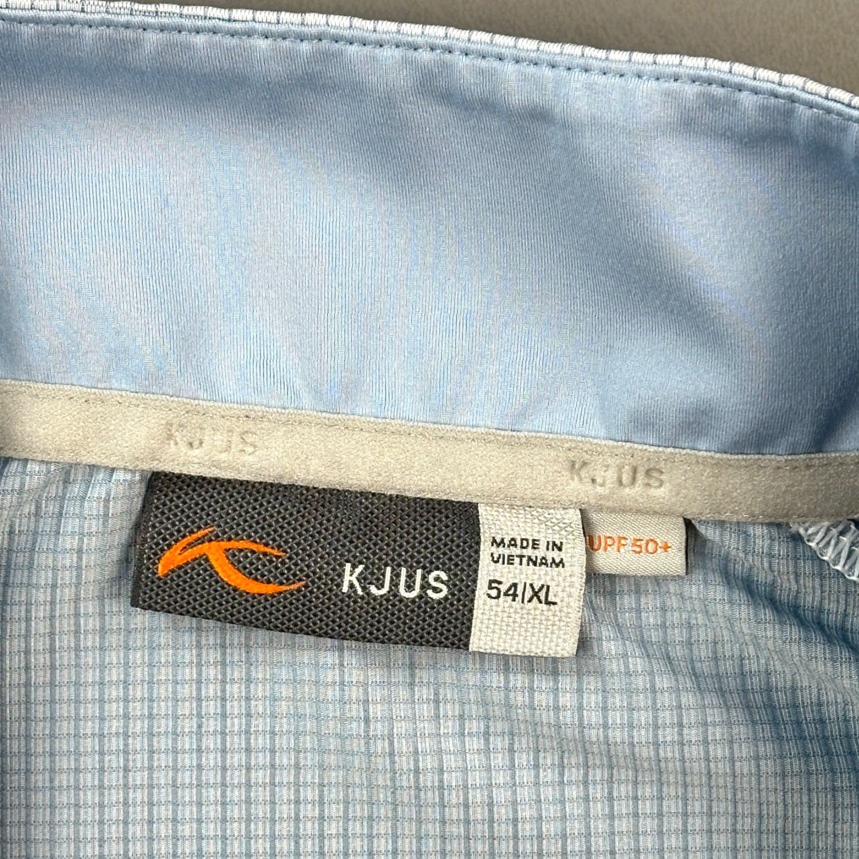 KJUS KJUS Ashton Midlayer Pullover Mens XL Blue Micro Grid Performance 1/2 Zip Golf Shirt Size US XL / EU 56 / 4 - 6 Thumbnail