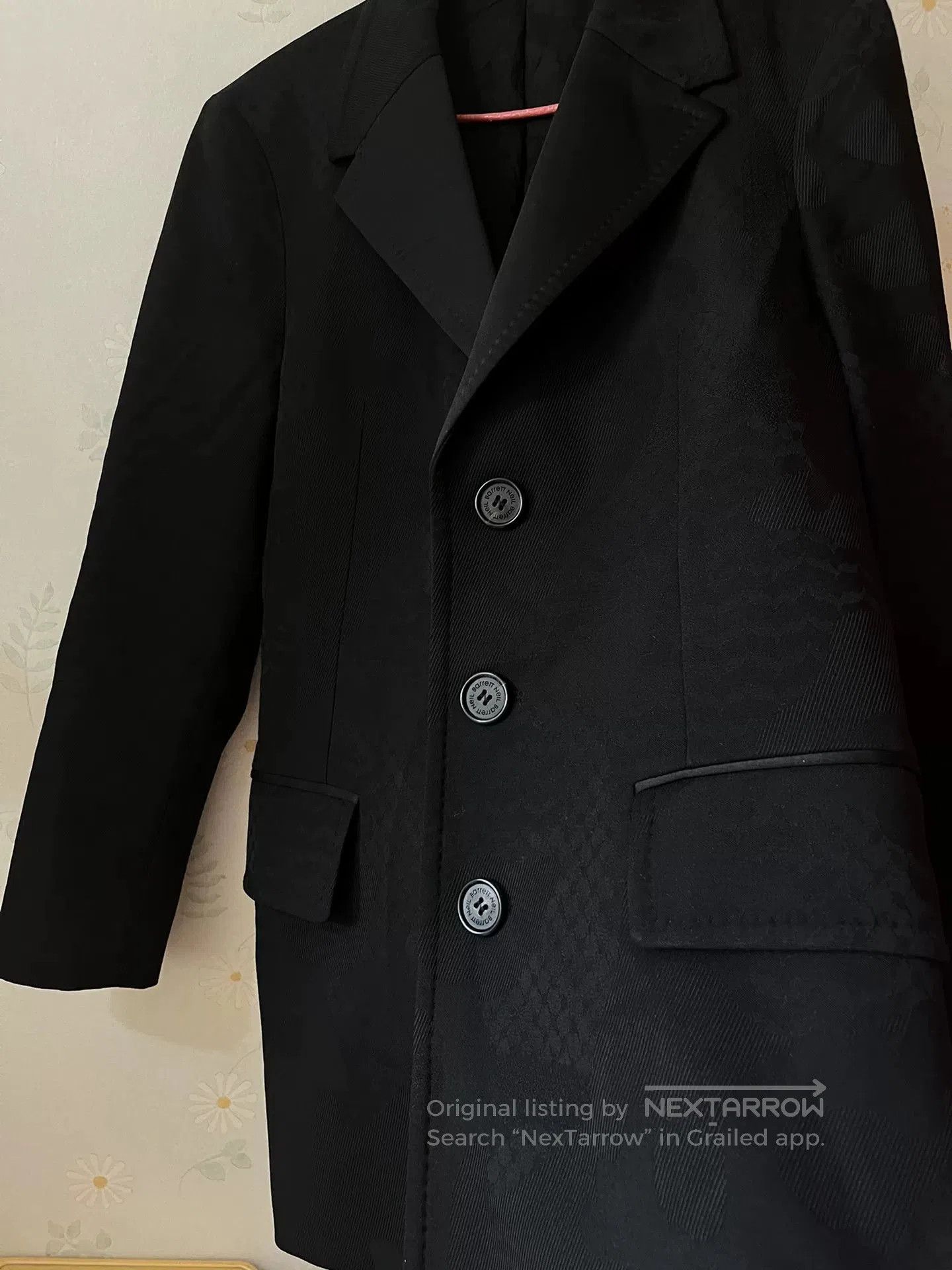 Neil Barrett Neil Barrett Black Patterned Blazer. Size US S / EU 44-46 / 1 - 1 Thumbnail
