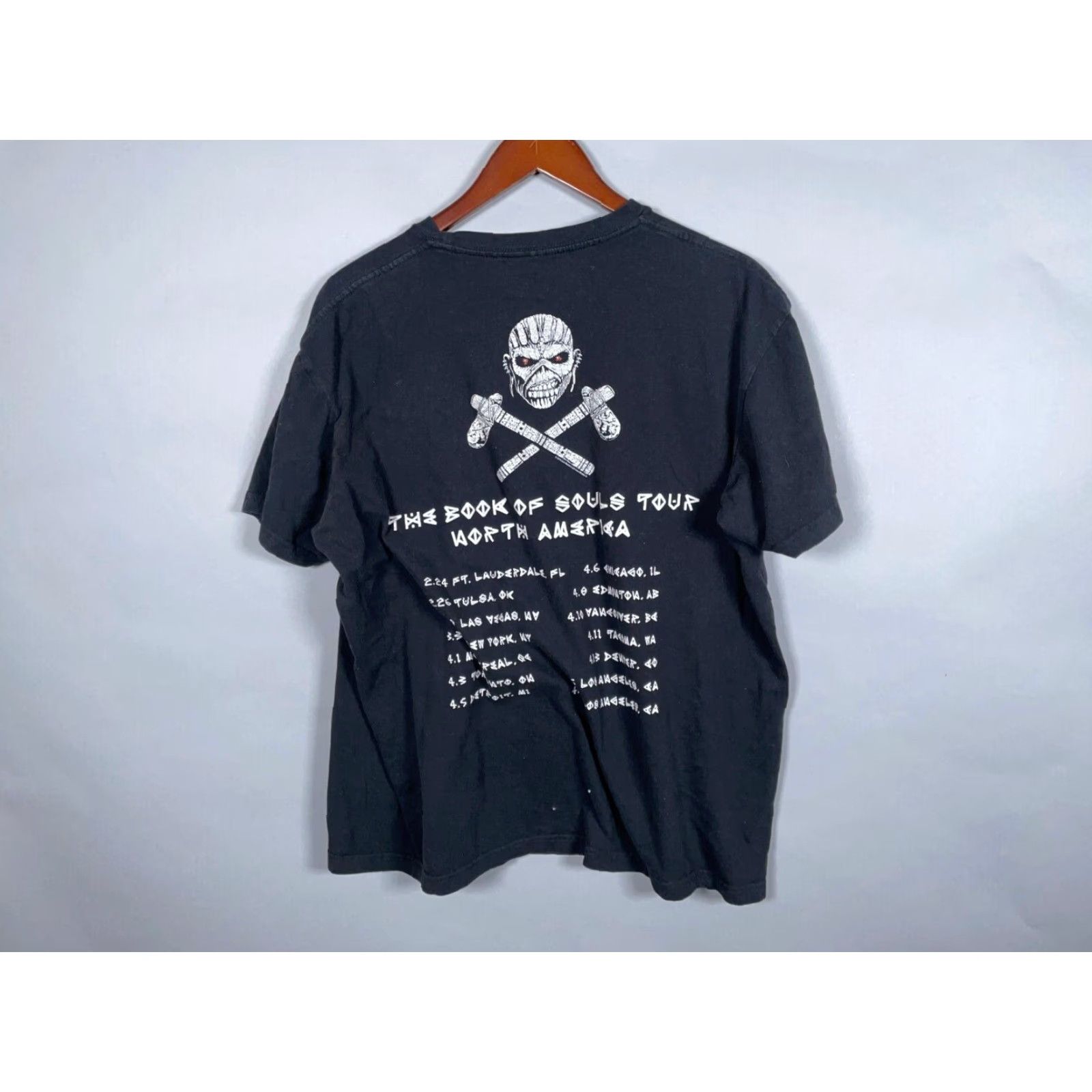 Doublet Iron Maiden Book of Souls Tour T-Shirt Adult XL Black Double-Sided Graphic Print 2016 Mens Size US XL / EU 56 / 4 - 2 Thumbnail