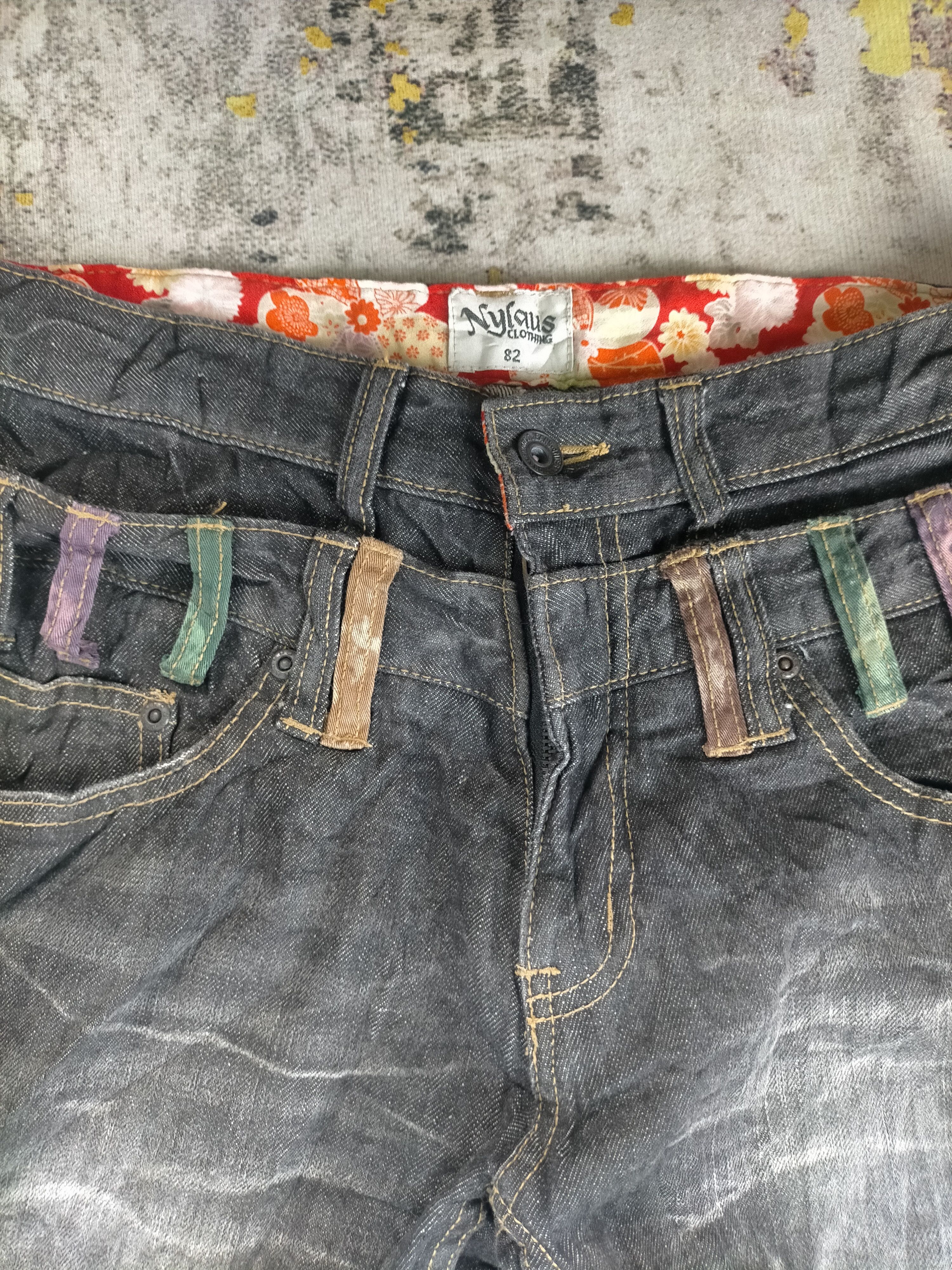 Hysteric Glamour Vintage Nylaus Clawmark Washed Distressed Jeans Size US 30 / EU 46 - 6 Thumbnail