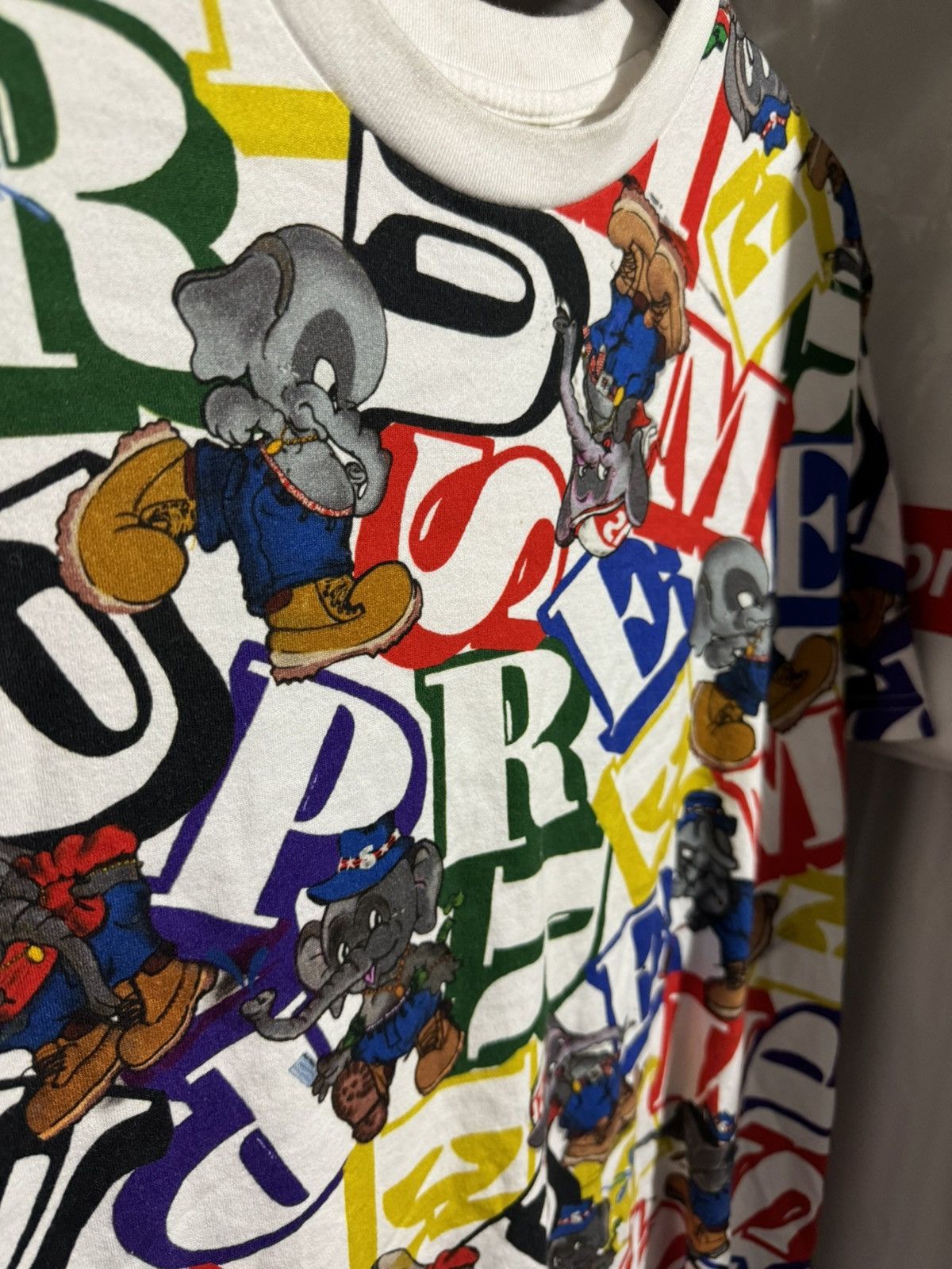 Supreme Supreme Elephant S/S Top Multicolor Large Size US L / EU 52-54 / 3 - 4 Thumbnail
