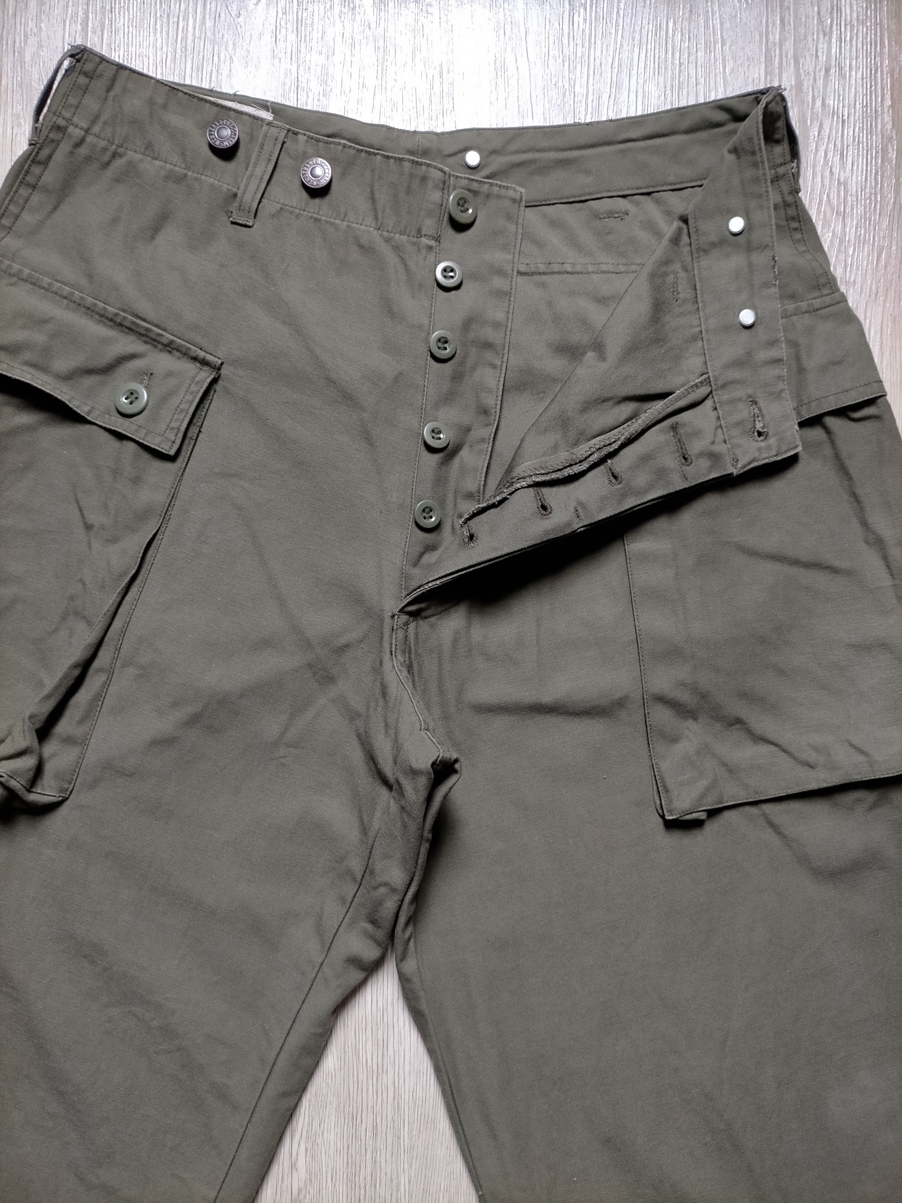 Japanese Brand Army Air Force Green Olive Monkey Pants Size US 31 - 6 Thumbnail