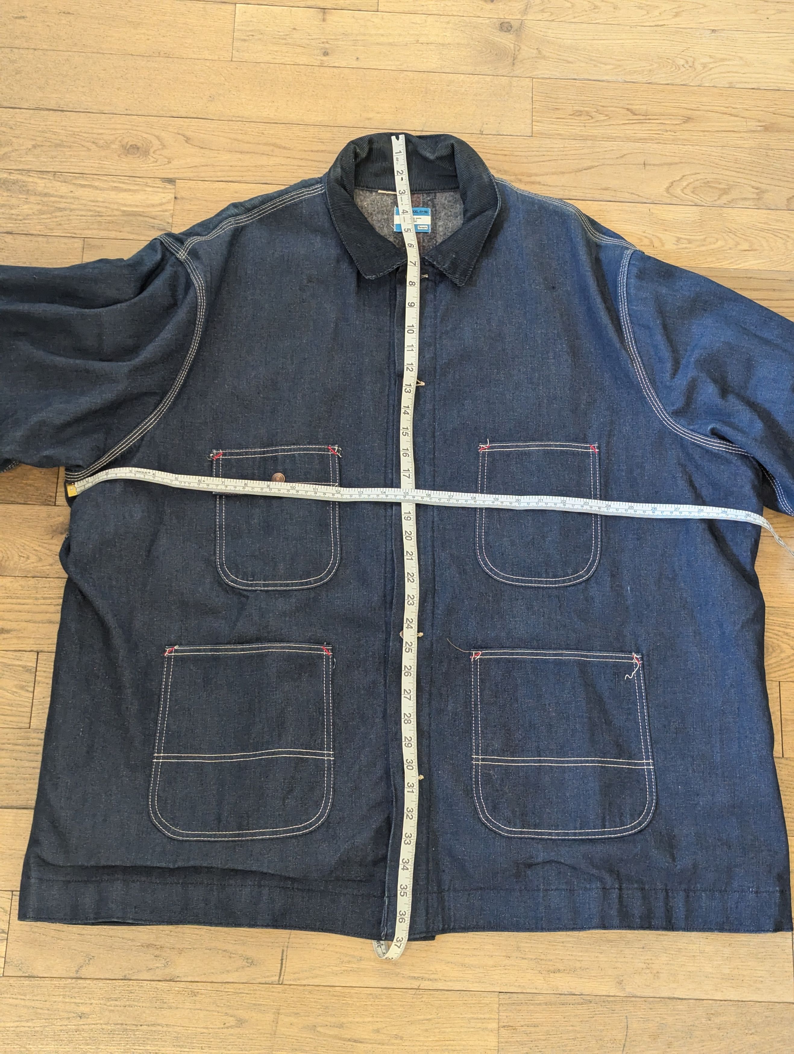 Sears Sears '80s Vintage Denim Jacket Size US XXL / EU 58 / 5 - 2 Thumbnail