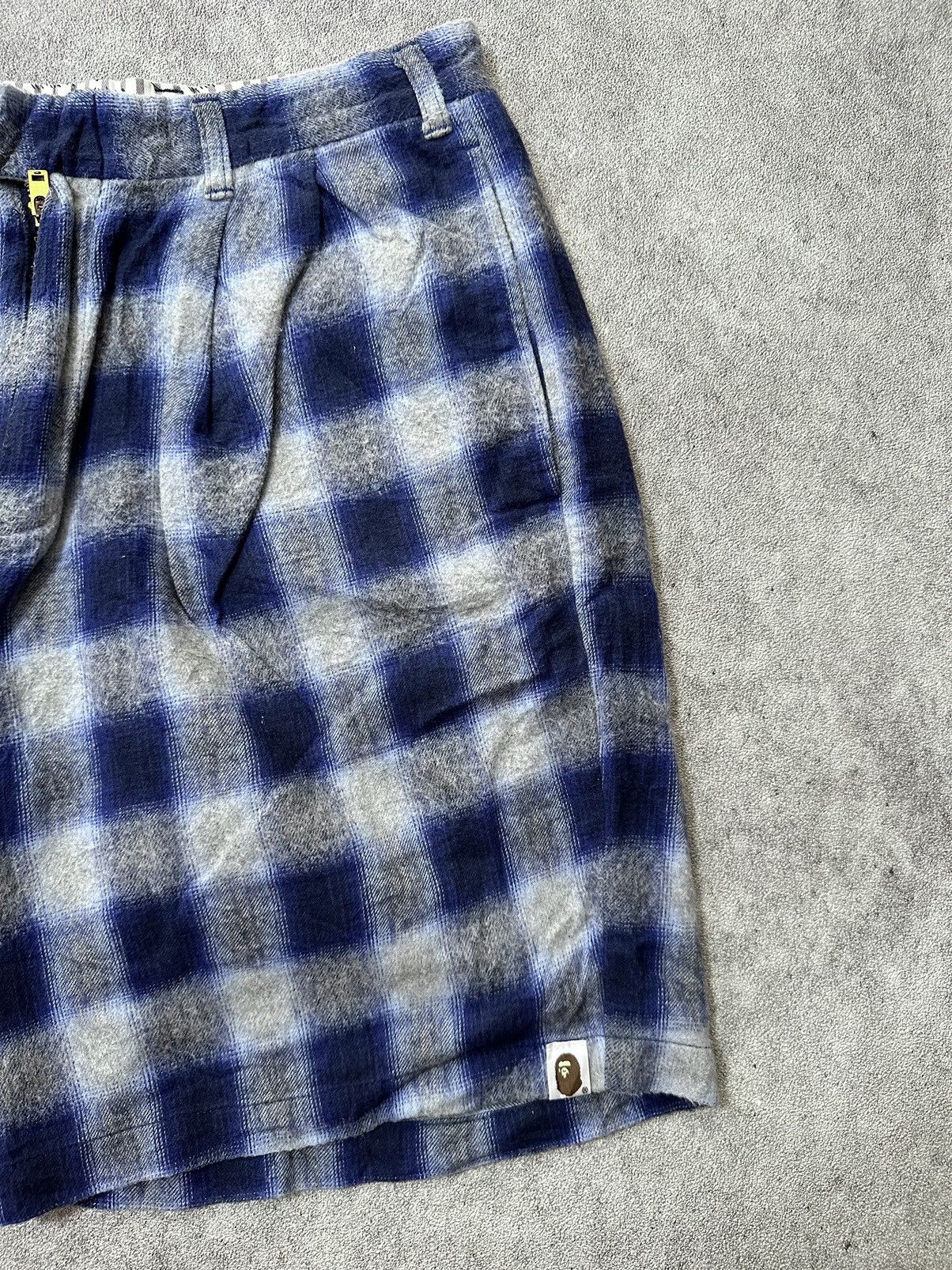 Bape Vintage Bape Plaid Short Pants Size US 32 / EU 48 - 3 Thumbnail