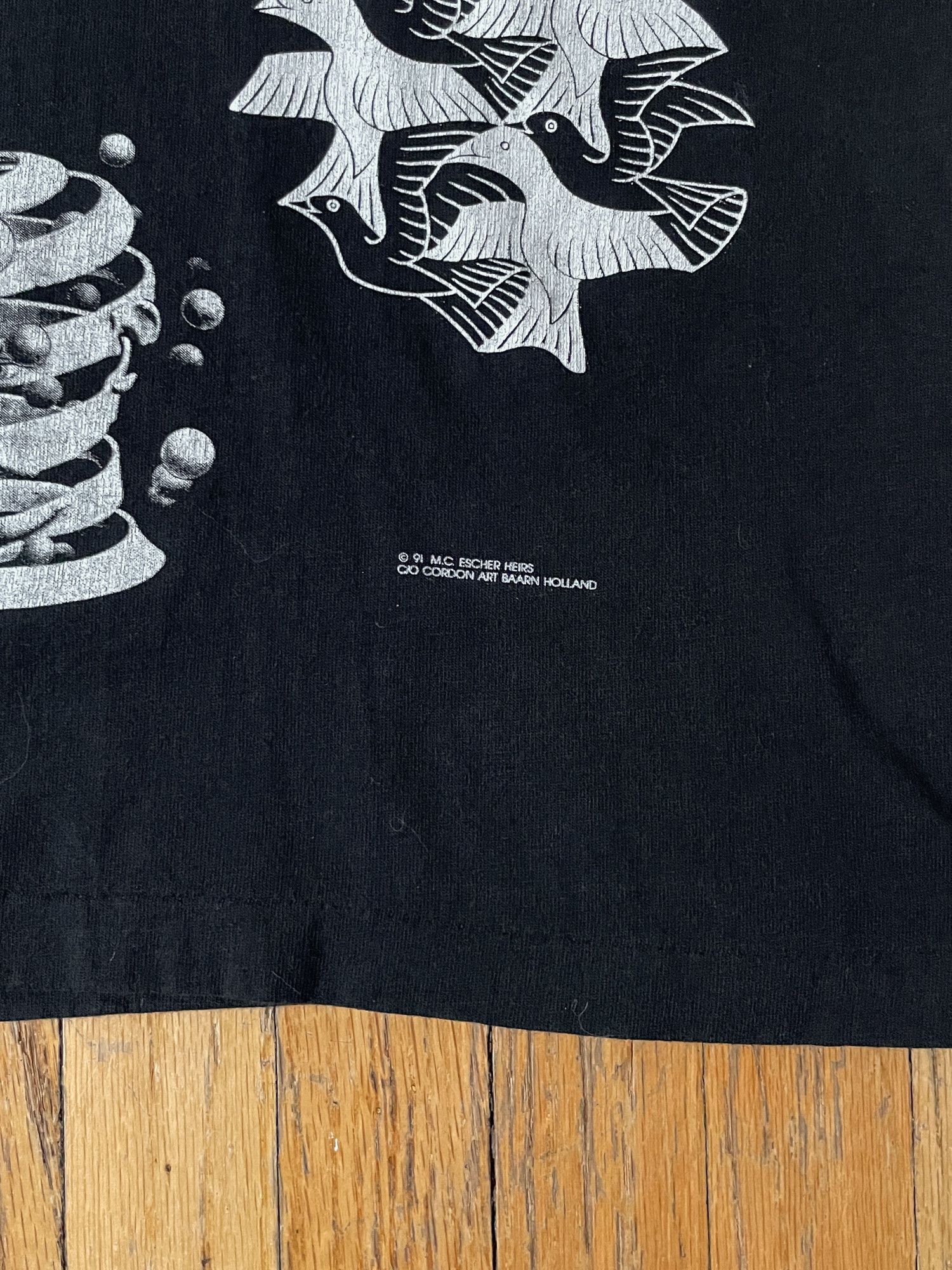 Vintage 1991 Single Stitch MC Escher T-Shirt Size US L / EU 52-54 / 3 - 3 Thumbnail
