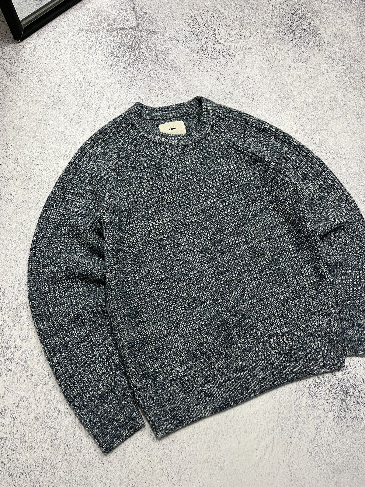 Folk Folk Heavy Knit Crewneck Acrylic Wool Sweater Size 2 Size US S / EU 44-46 / 1 - 3 Thumbnail