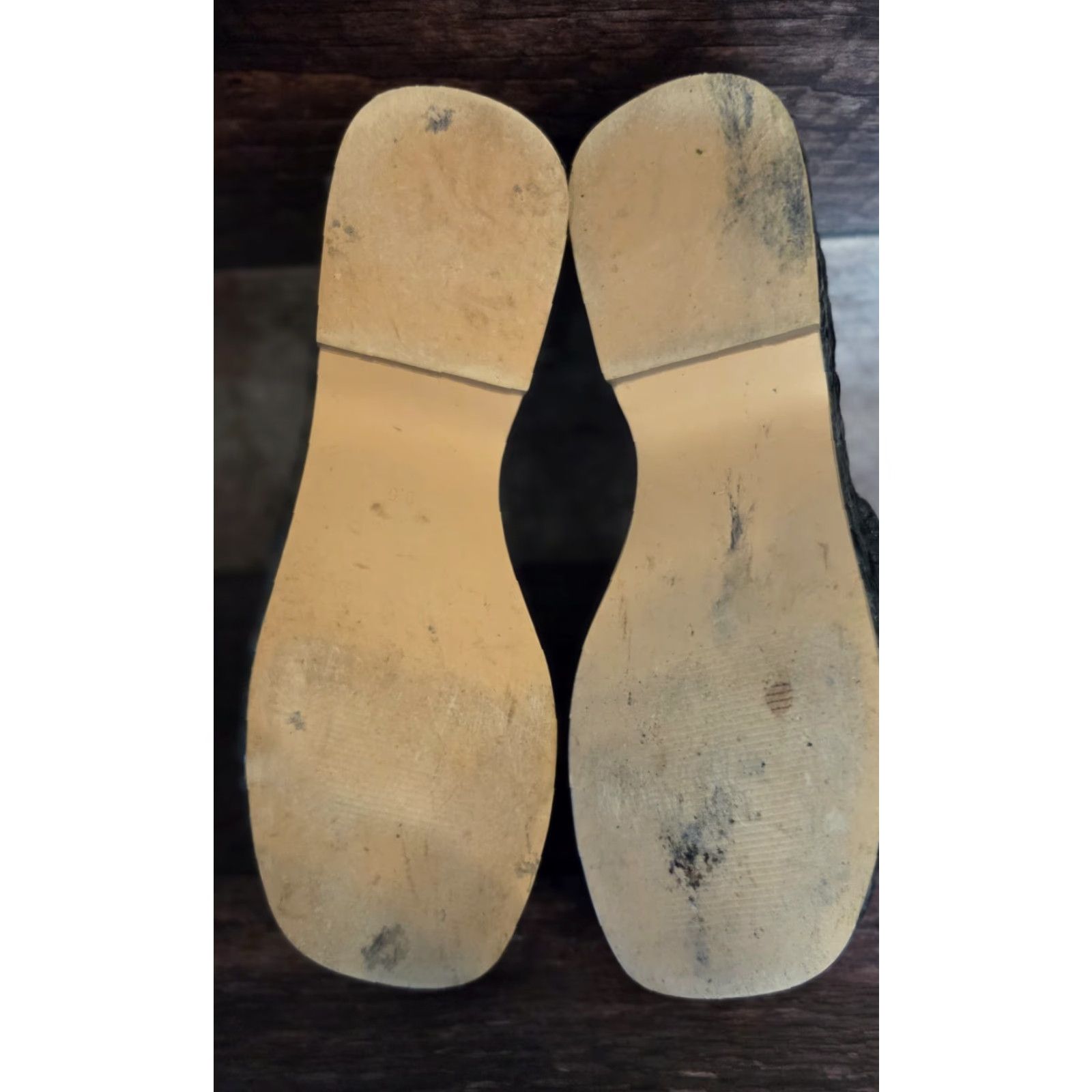 Vintage Monrovia Platform Sandal Women 9.5 Black Jute Raffia Open Toe Wedge Espadrille Summer Size US 10 / IT 40 - 5 Thumbnail