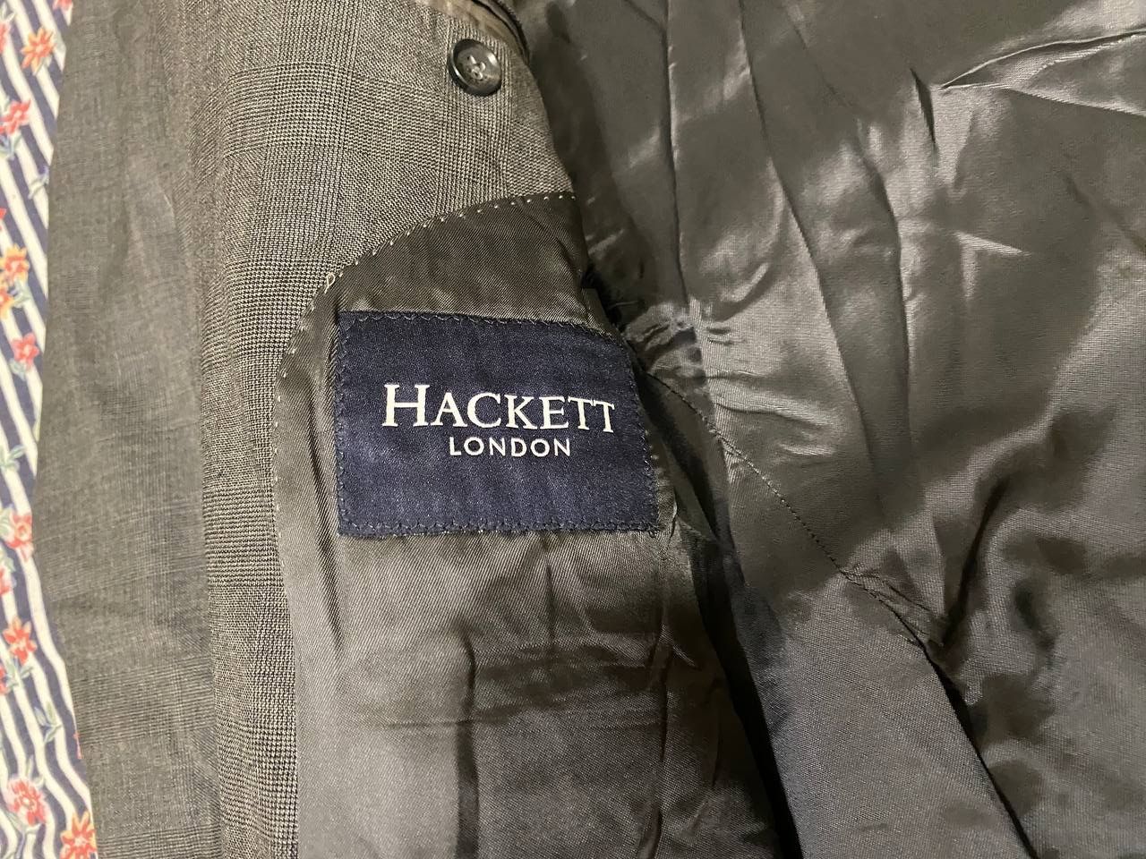 Hackett Vintage Hackett 100% Wool Custom Fit Suit Size 44R Size 44R - 2 Thumbnail