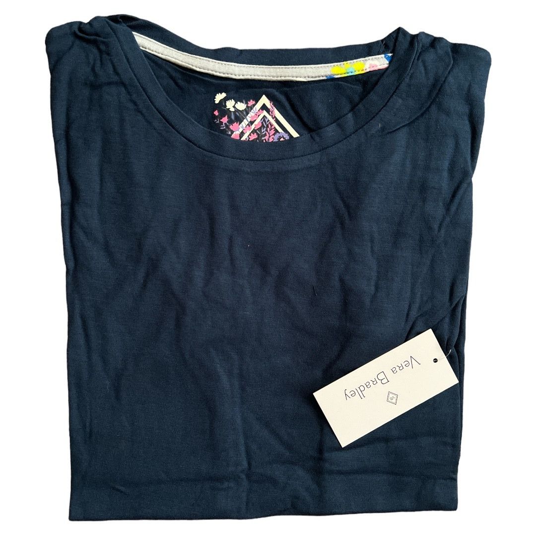Vera Bradley VERA BRADLEY Midnight Navy Crew Neck Top w/ Tag, Small Size S / US 4 / IT 40 - 3 Thumbnail