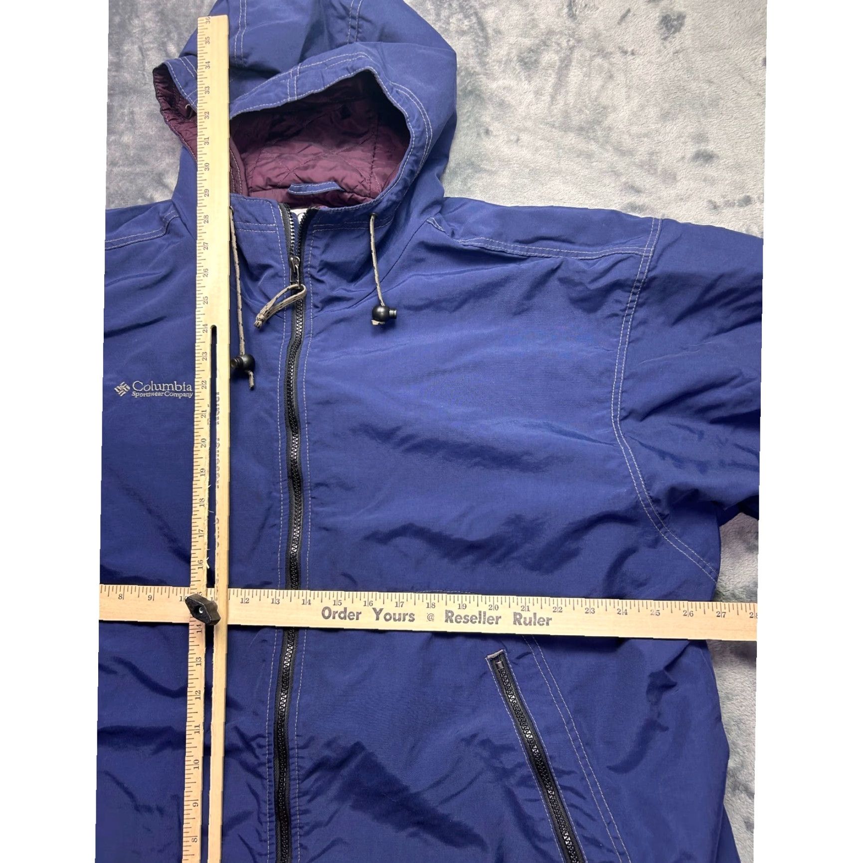Vintage VINTAGE Columbia Sportswear Jacket Mens XL Blue Hooded Zip Windbreaker Parka 90s Retro Outdoor Casual Travel Size US XL / EU 56 / 4 - 5 Thumbnail
