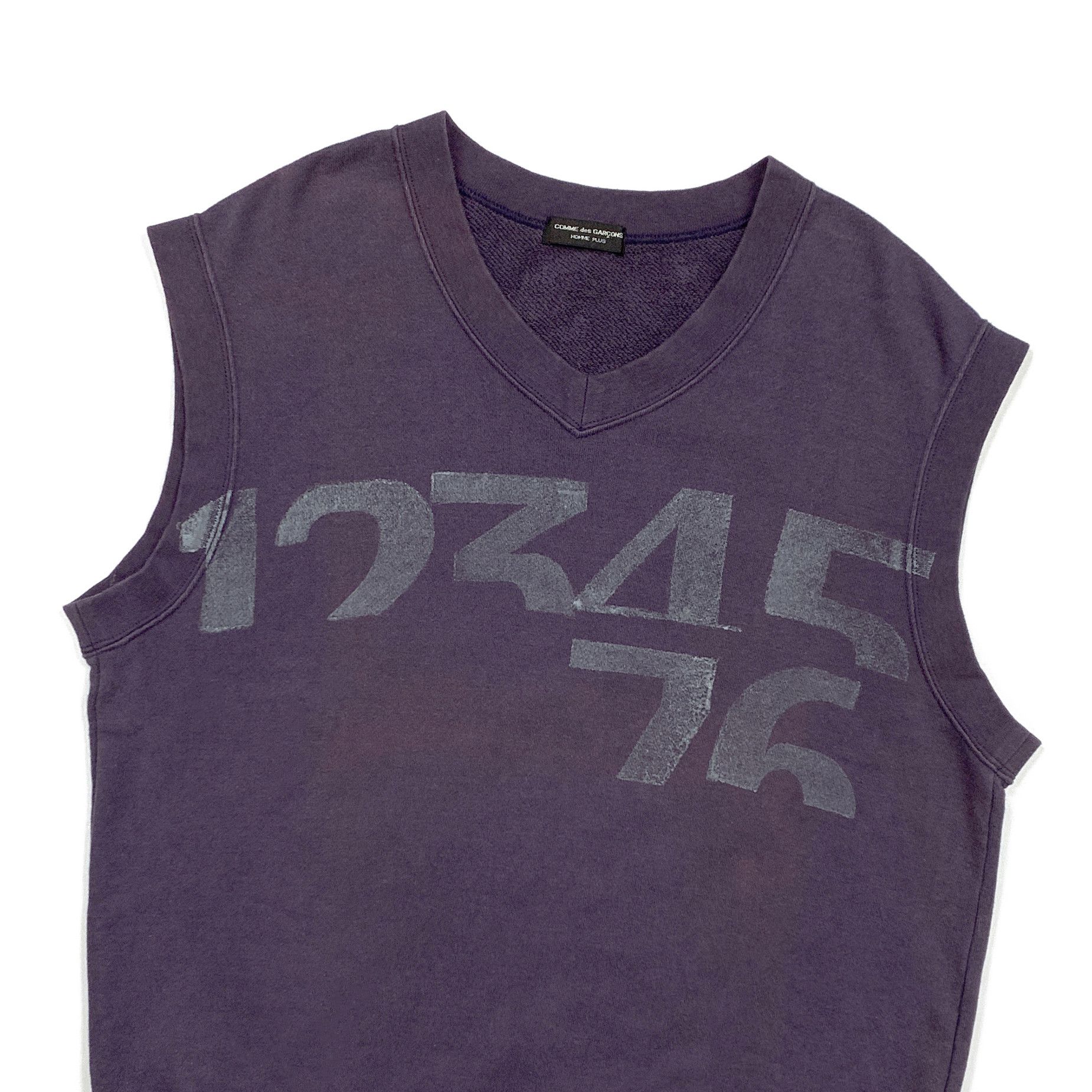 Comme des Garcons Homme Plus 1995 Numbers Sweat Vest Size US S / EU 44-46 / 1 - 2 Thumbnail