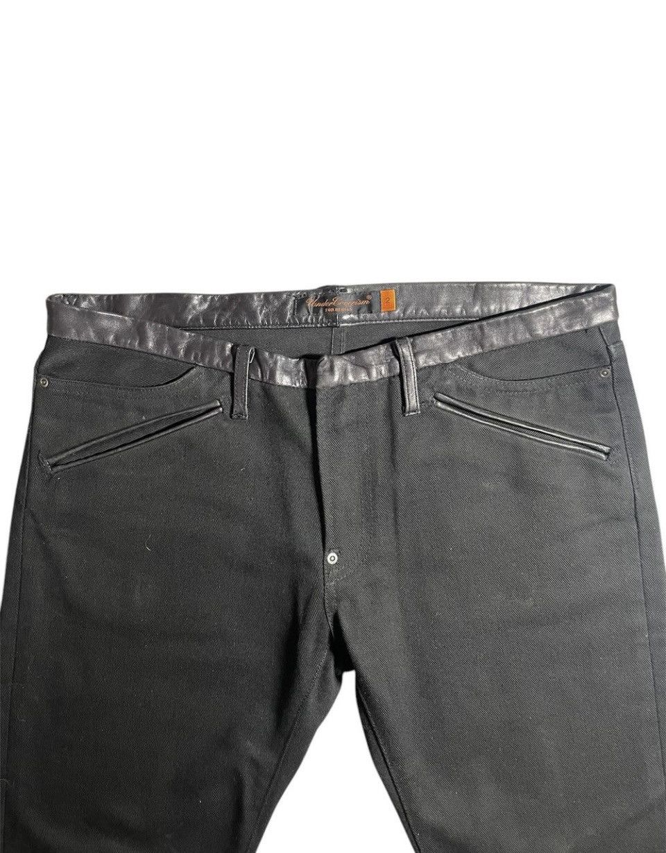 Jun Takahashi × Undercover undercover aw07 bolt jeans with lambskin leather details Size US 32 / EU 48 - 5 Thumbnail