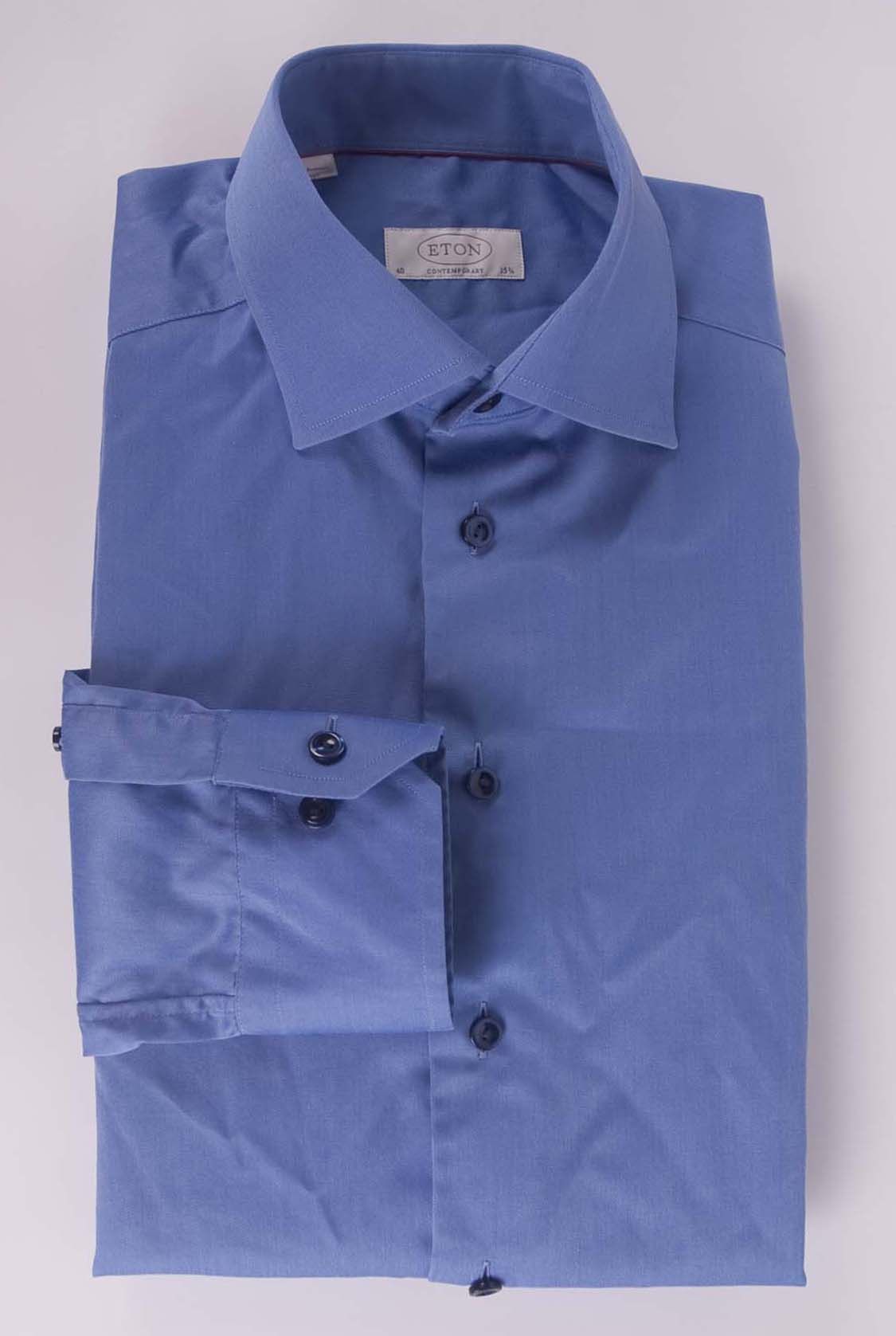 Eton Eton Contemporary Shirt Blue Size 15.75/ 40 Size 40R - 2 Thumbnail