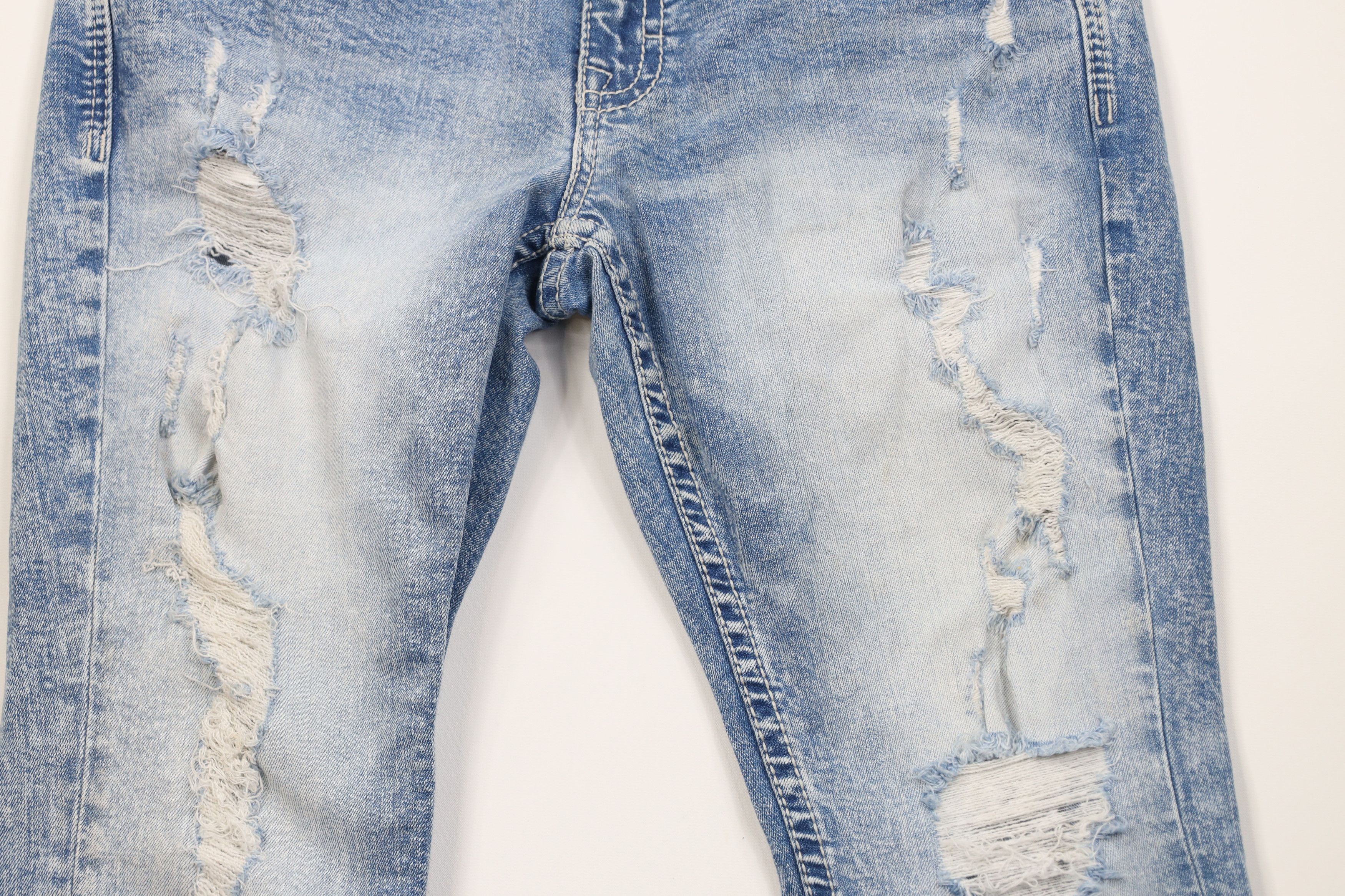 Vintage Buckle BKE Acid Wash Jake Straight Leg Denim Jeans Blue Size US 34 / EU 50 - 3 Thumbnail