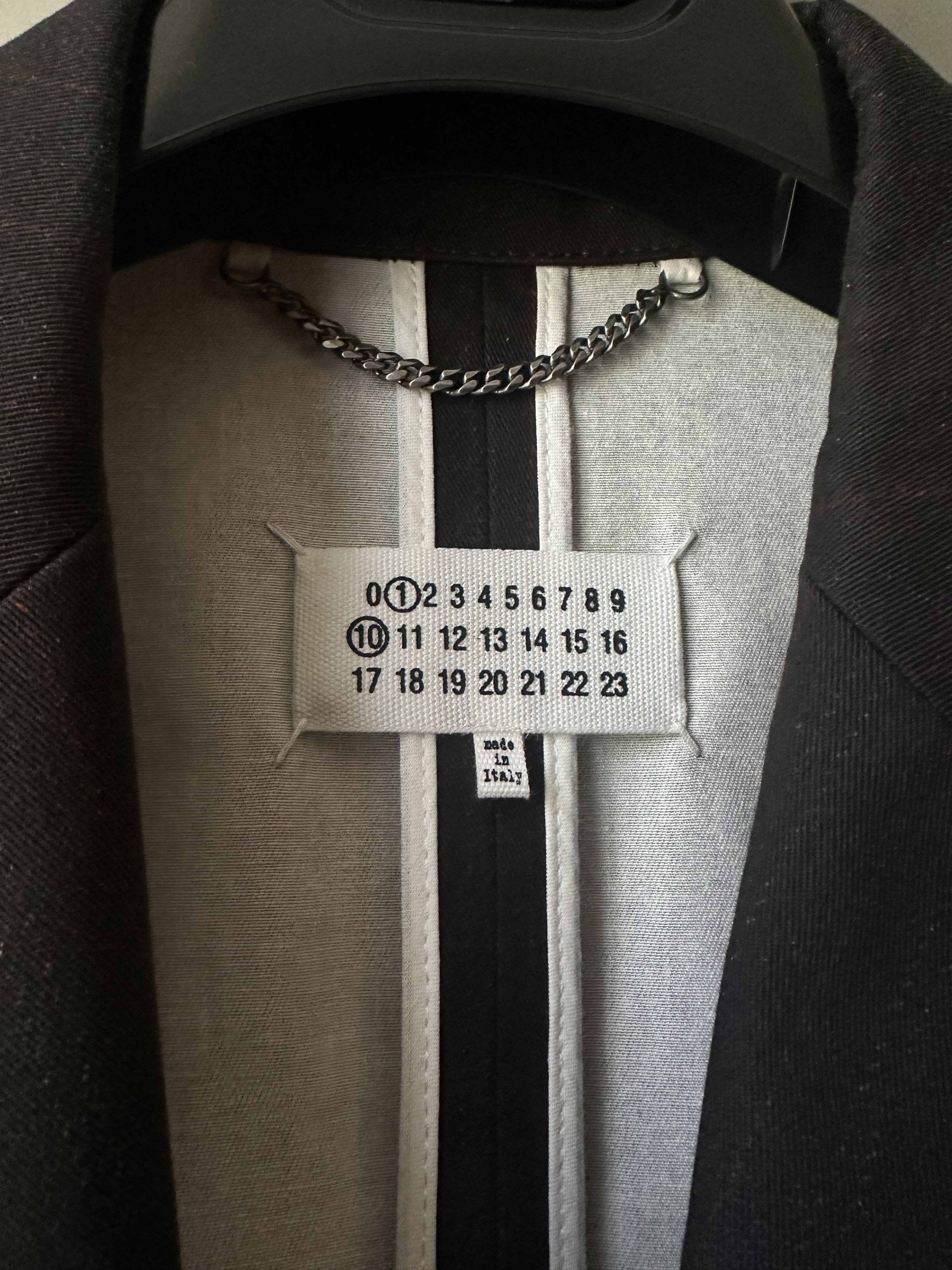 Maison Margiela Maison Margiela Trompe l'oeil pinstripe coat Size US S / EU 44-46 / 1 - 6 Thumbnail