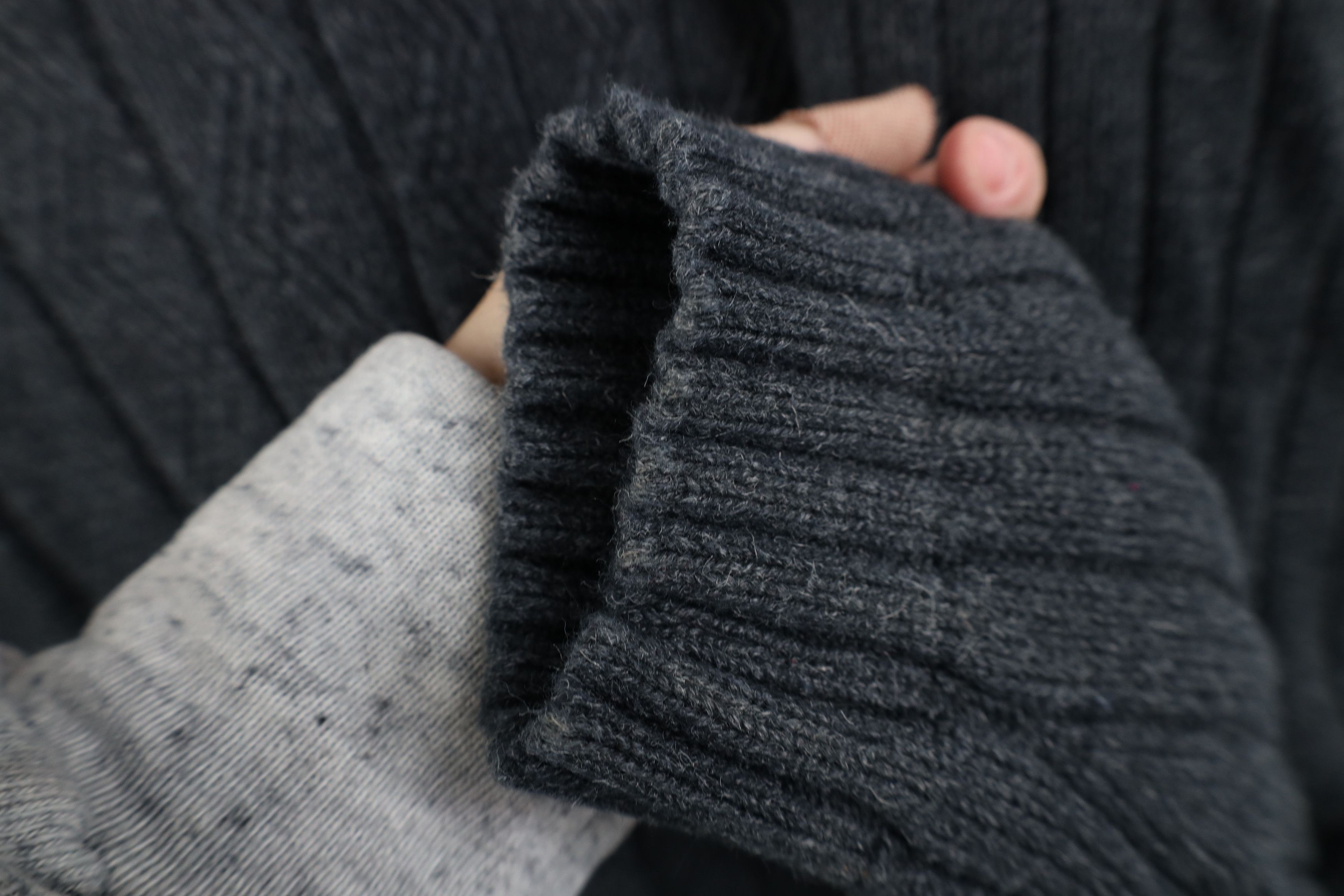 Vintage Vintage 90s Streetwear Ribbed Knit Crewneck Sweater Blue Size US XL / EU 56 / 4 - 4 Thumbnail