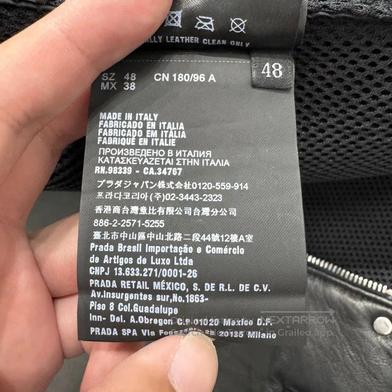 Prada black lambskin jacket by Prada. Size US L / EU 52-54 / 3 - 4 Thumbnail