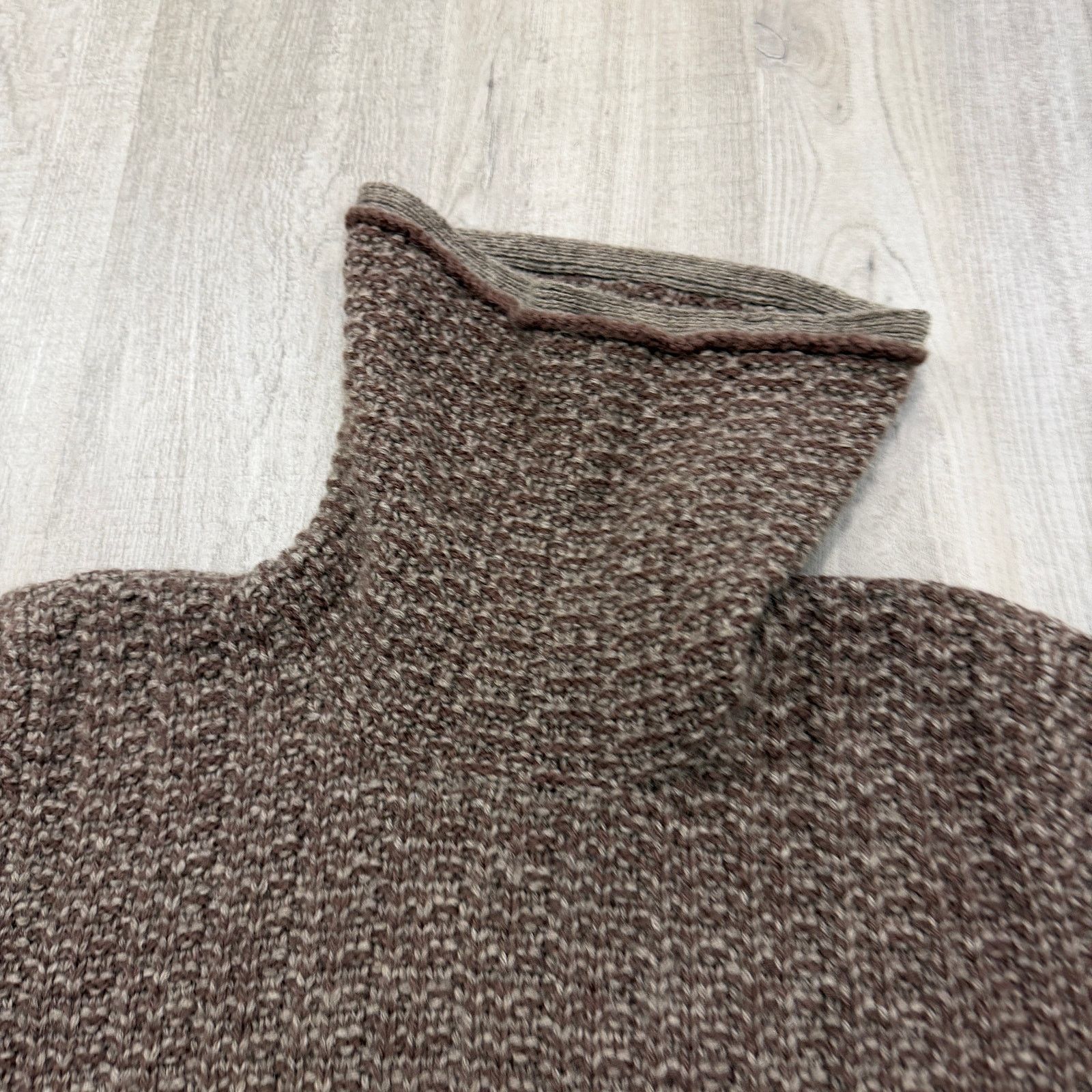 Vintage J Peterman 100% Wool Sweater Size Extra Small CS Brown Knit Size XS / US 0-2 / IT 36-38 - 3 Thumbnail