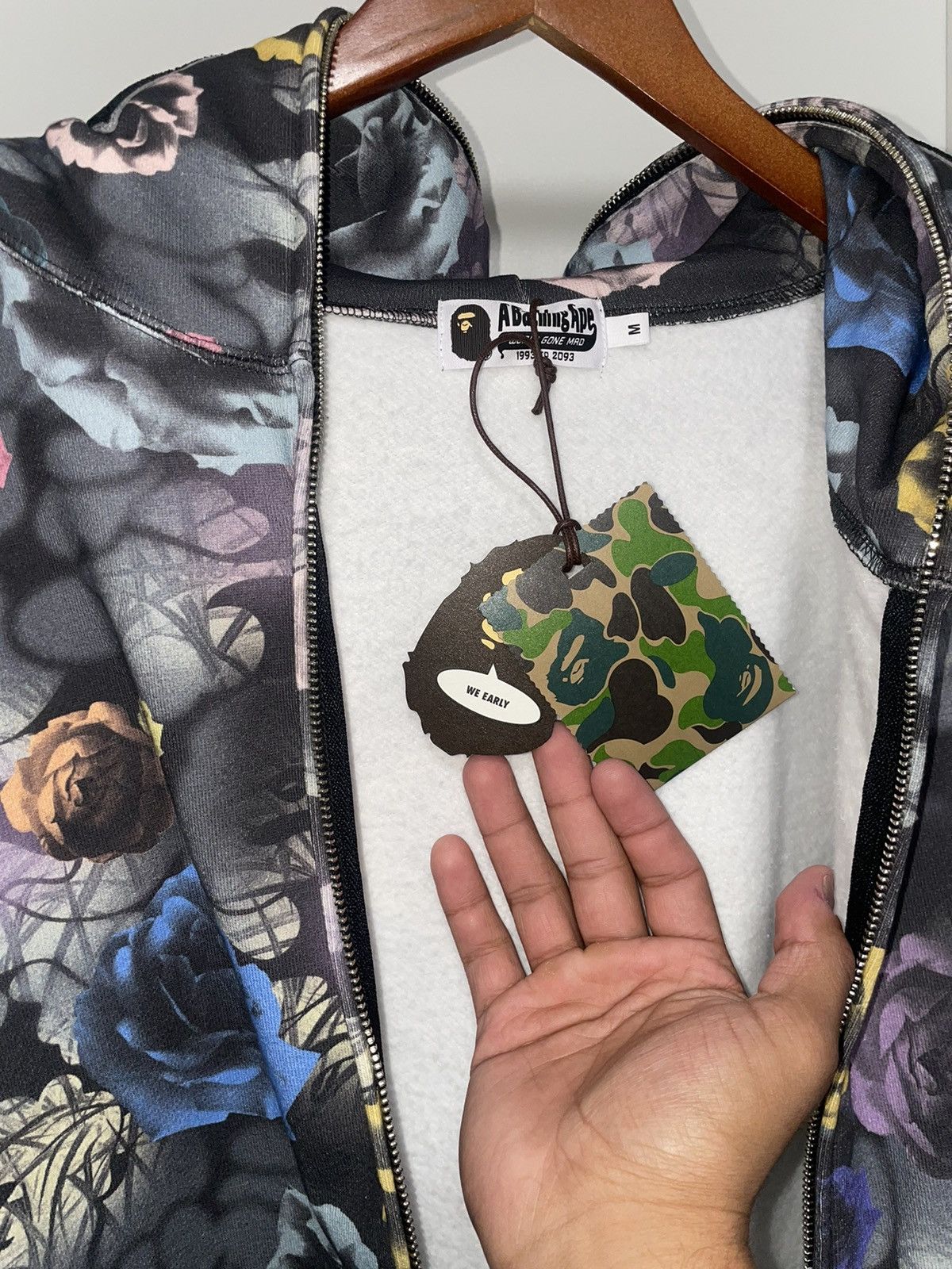 Bape Floral Camo Shark Relaxed Full Zip Hoodie Size US M / EU 48-50 / 2 - 6 Thumbnail