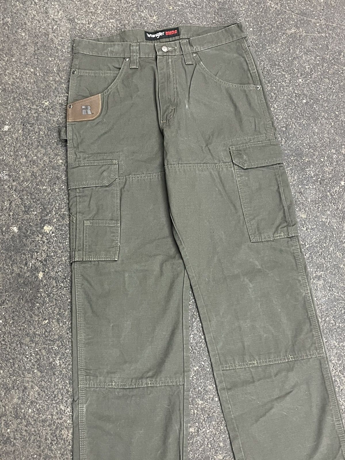 Carhartt × Vintage Carhartt style earth tone green cargo workwear pants Size US 32 / EU 48 - 2 Thumbnail