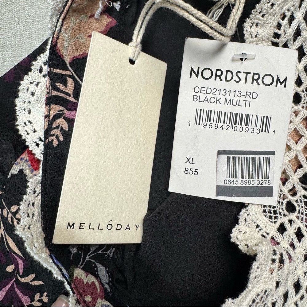 Other NWT New MELLODAY Black Floral Patchwork Maxi Dress Size XL Size XL / US 12-14 / IT 48-50 - 7 Thumbnail
