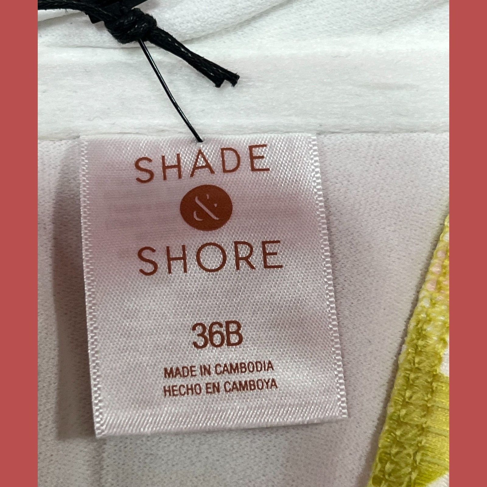 Other Shade & Shore - Women's Ribbed Hidden Underwire Bandeau Biki Size ONE SIZE - 10 Thumbnail