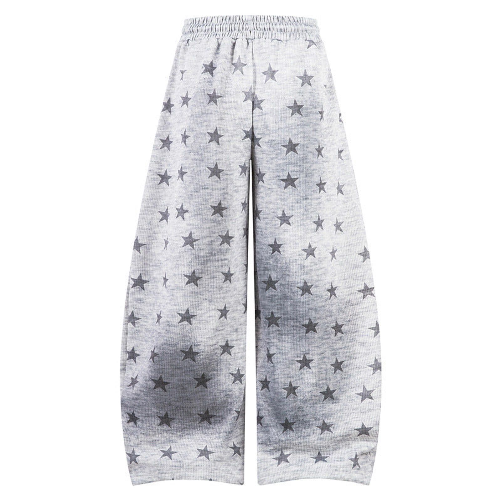 Other Star-Print Fleece Wide-Leg Pants Size US 32 / EU 48 - 2 Thumbnail