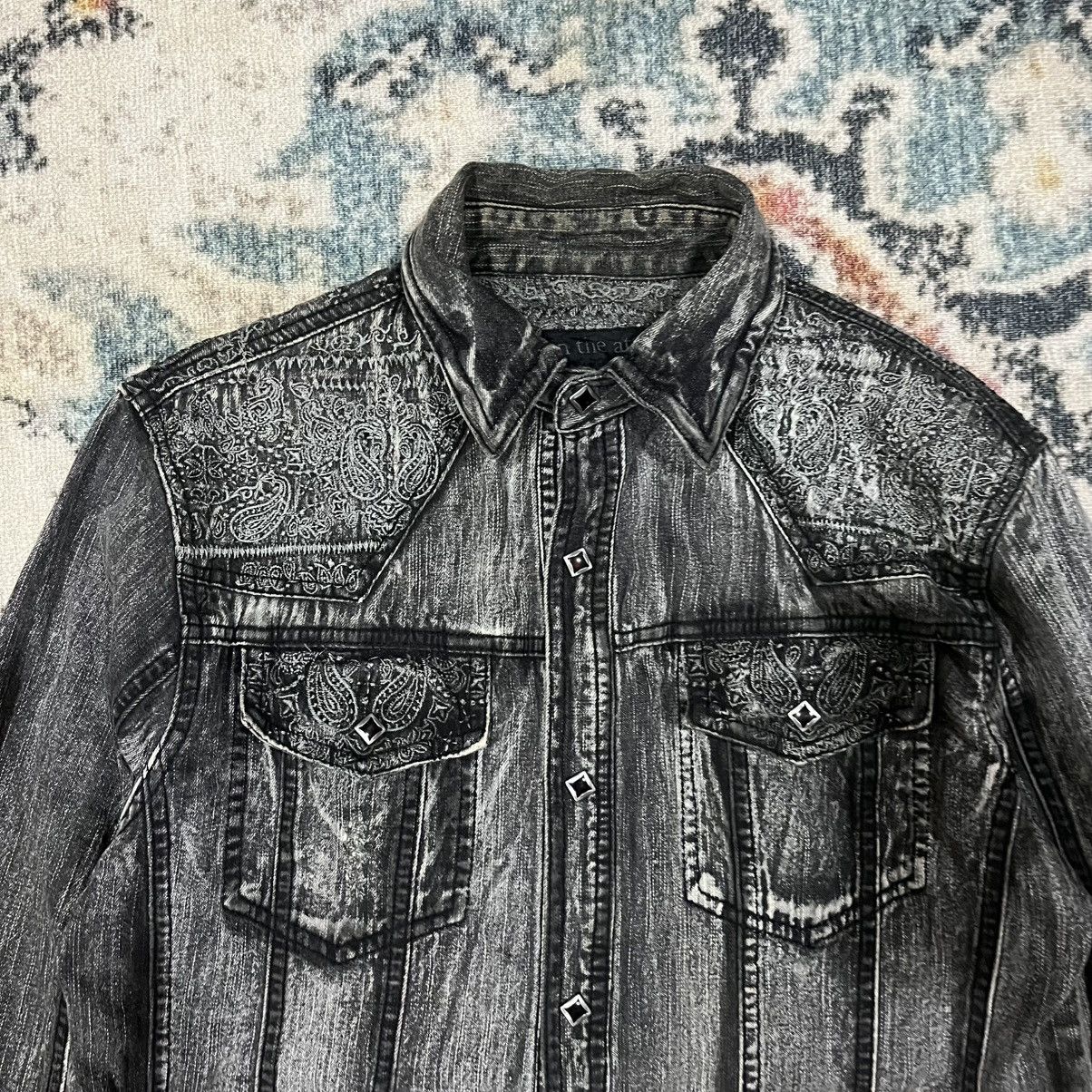 In The Attic Black denim western shirt Size US M / EU 48-50 / 2 - 2 Thumbnail