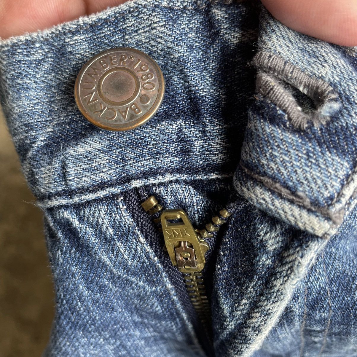 Japanese Brand 🔥🇯🇵Back Number Stoned Washed Ripped Distress Jeans Size US 31 - 10 Thumbnail