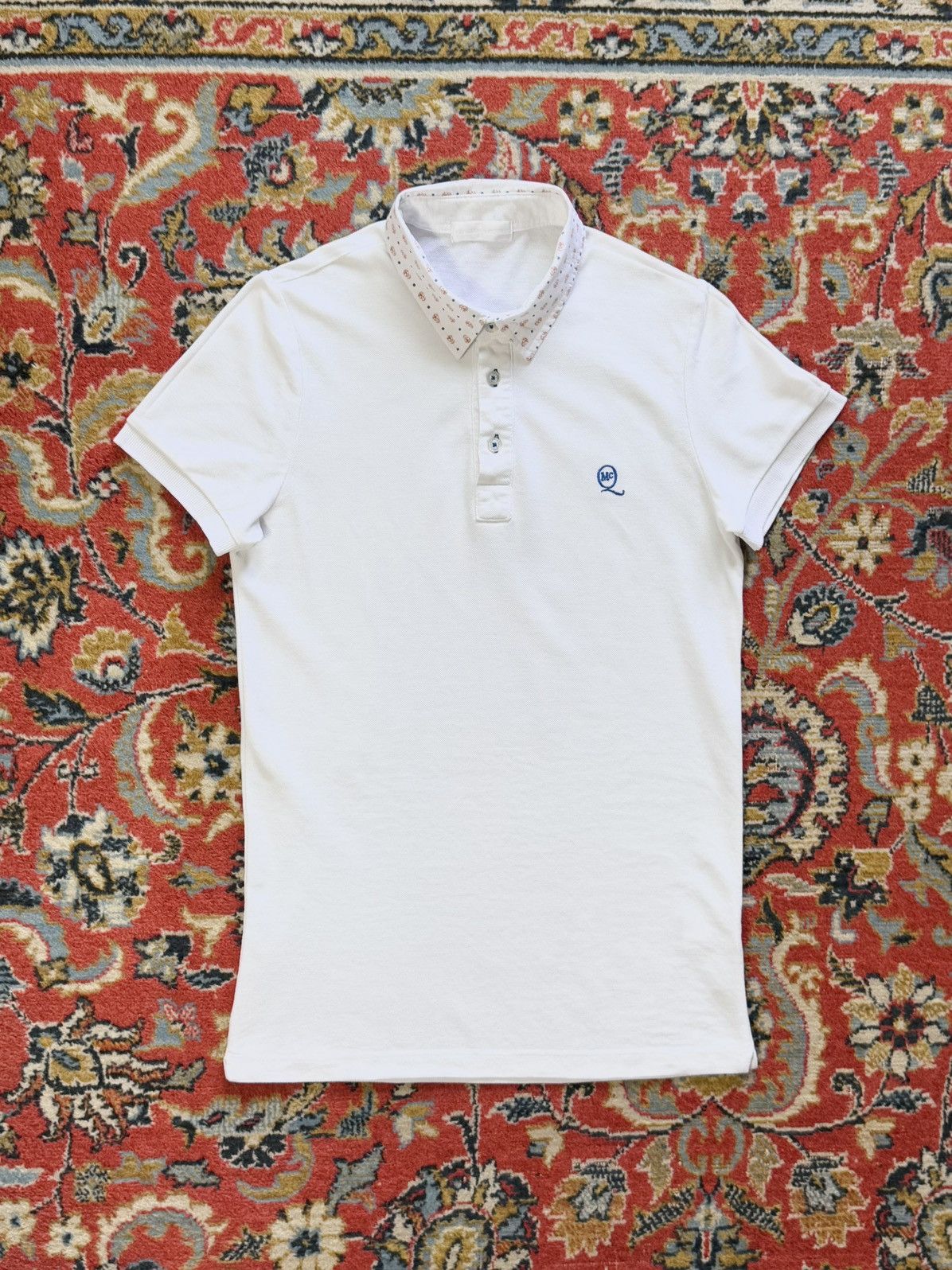 Alexander McQueen Alexander McQueen Skull Logo Polo Shirt Size US M / EU 48-50 / 2 - 6 Thumbnail