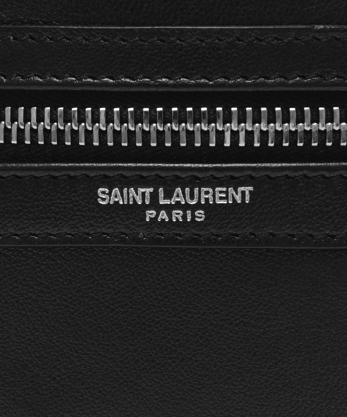 Saint Laurent Paris o1bcso1str1225 Size: OS/Sid Pouch Antiqued Lambskin in Black Size ONE SIZE - 4 Thumbnail