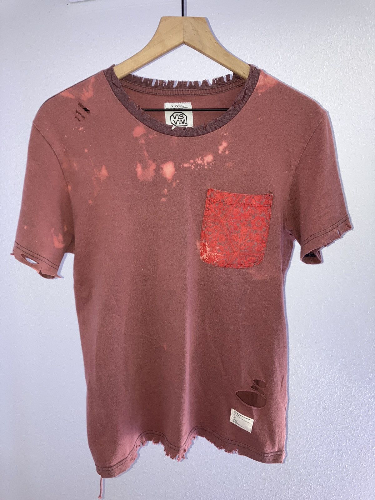 Visvim B-Savage omega bull pocket T shirt
