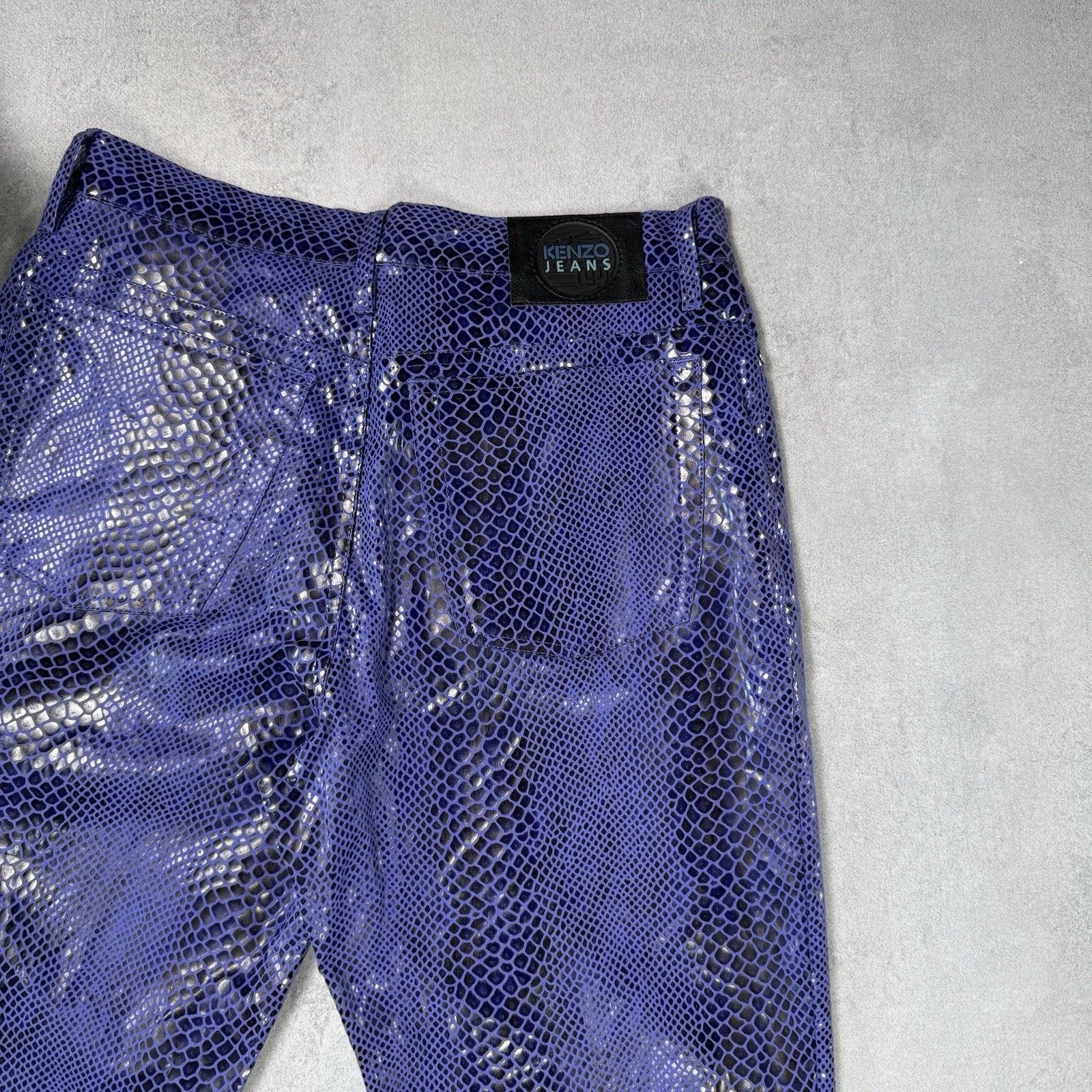 Kenzo Vintage Kenzo Jeans Snake Pattern Pants Purple Size 44 Size 30" / US 8 / IT 44 - 18 Thumbnail
