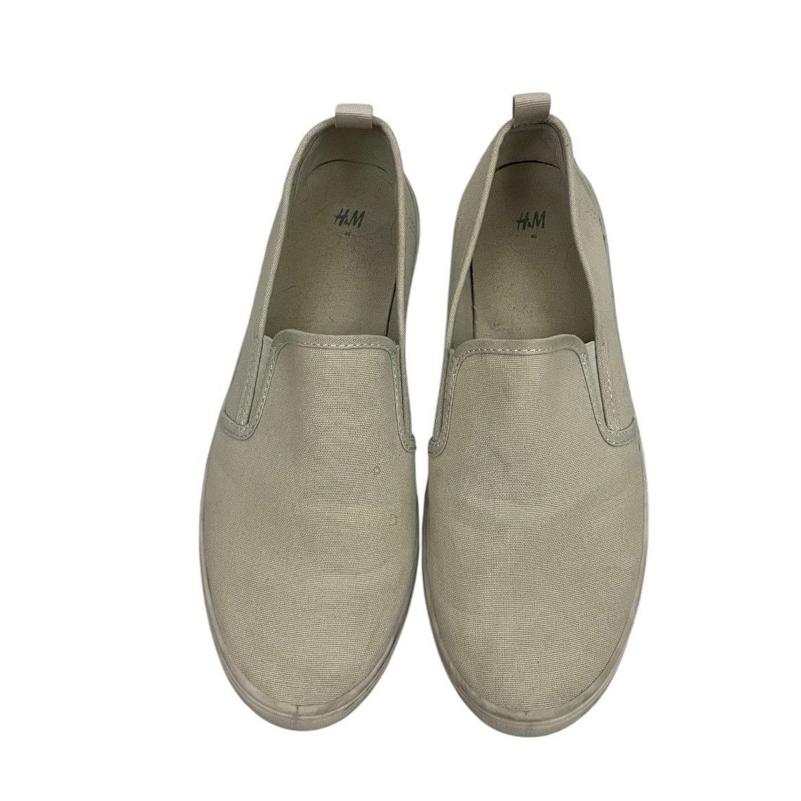 H&M H&M Tan Canvas Slip On Sneakers Size US 8.5 / IT 38.5 - 3 Thumbnail