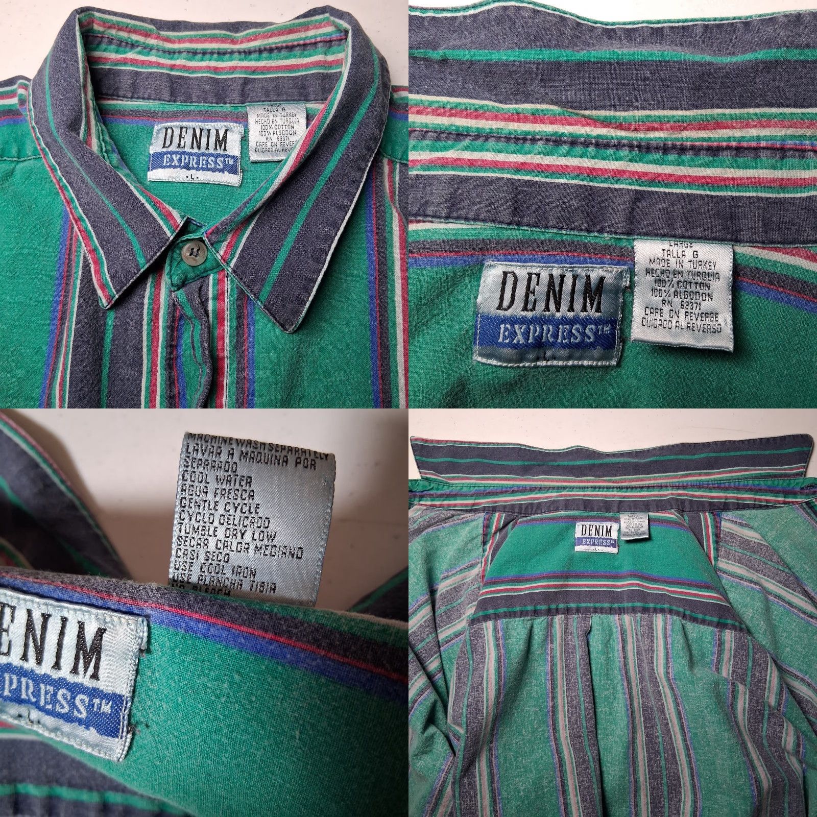 Express VINTAGE Express Shirt Men L Denim Size US L / EU 52-54 / 3 - 8 Thumbnail