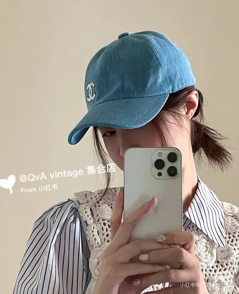 Chanel Chanel Sequined Logo Denim Baseball Cap -2505 Size ONE SIZE - 7 Thumbnail