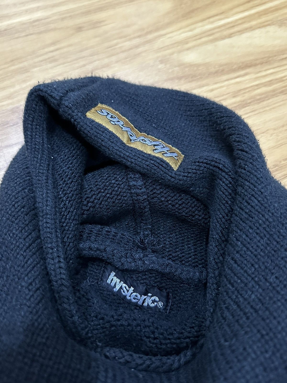 Hysteric Glamour Hysteric Waffle Thermal Ninja Knit Hoodie Size US S / EU 44-46 / 1 - 3 Thumbnail