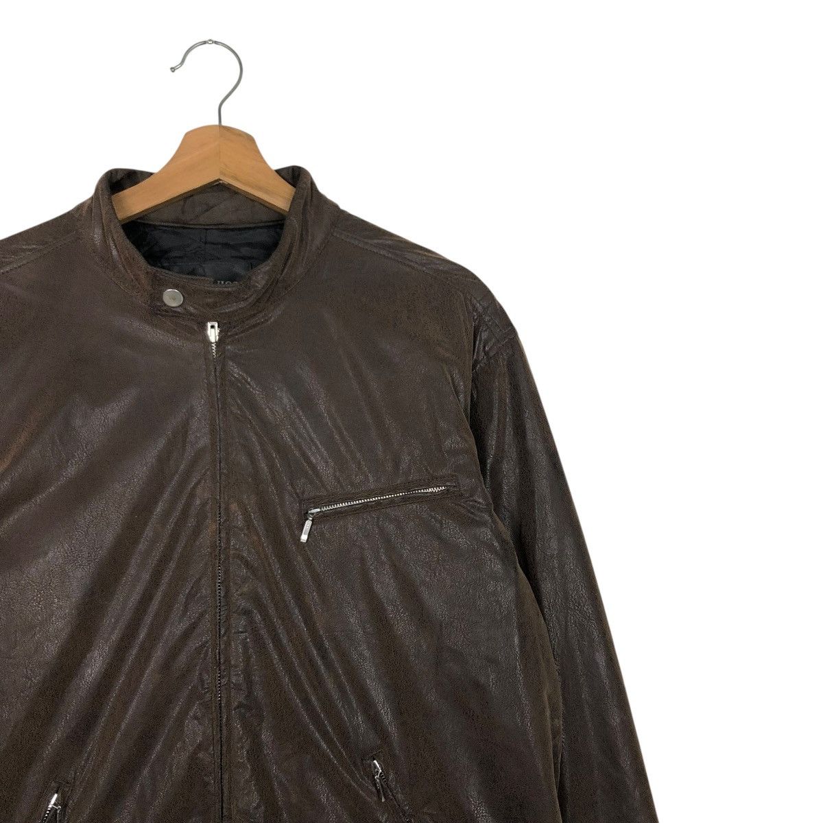 Japanese Brand 🔥VINTAGE LEATHER JACKET MONTEVISO ITALY ISSEY MIYAKE Size US M / EU 48-50 / 2 - 8 Thumbnail