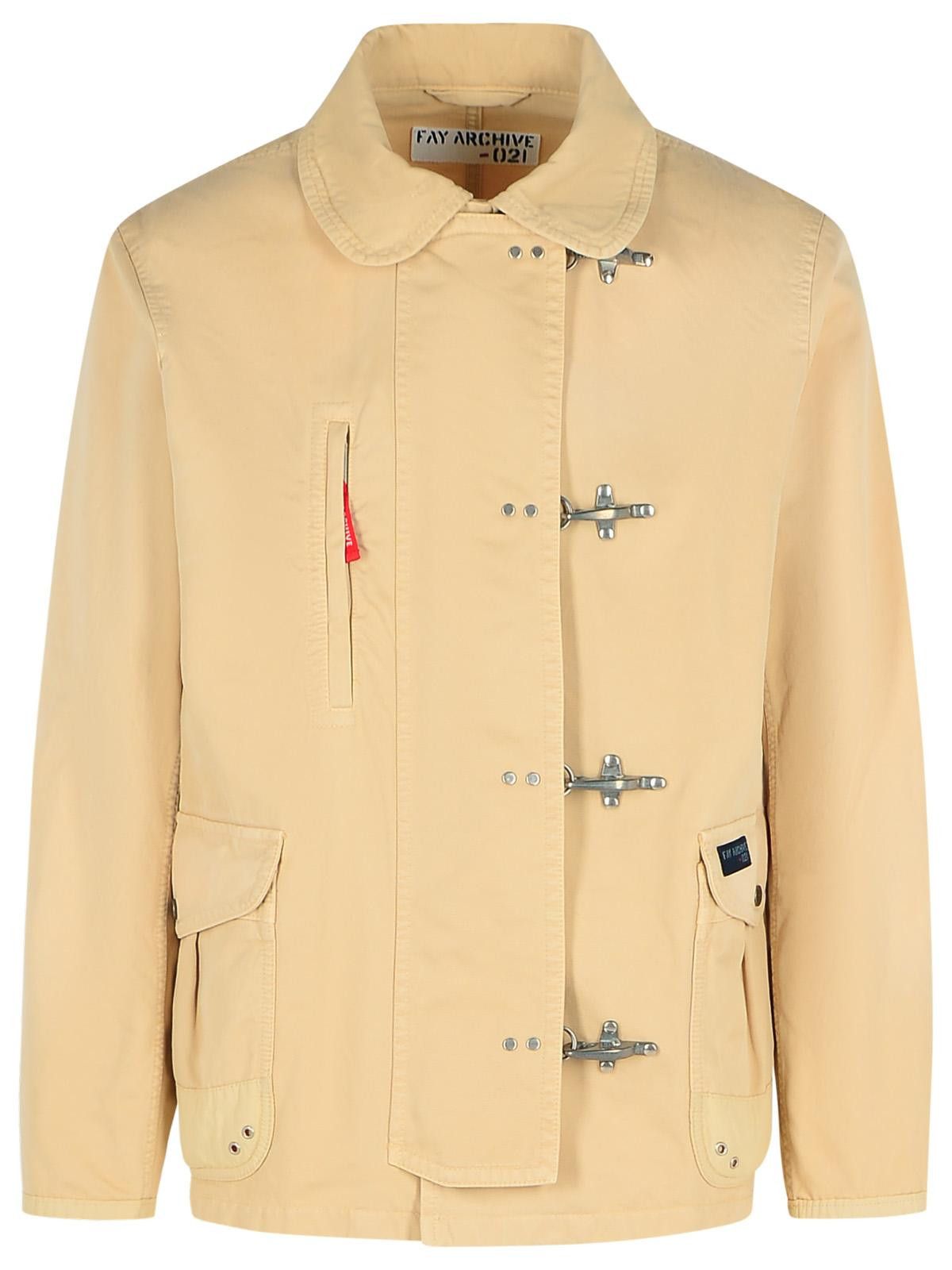 Fay FAY Beige Cotton Jacket Size US XL / EU 56 / 4 - 1 Thumbnail