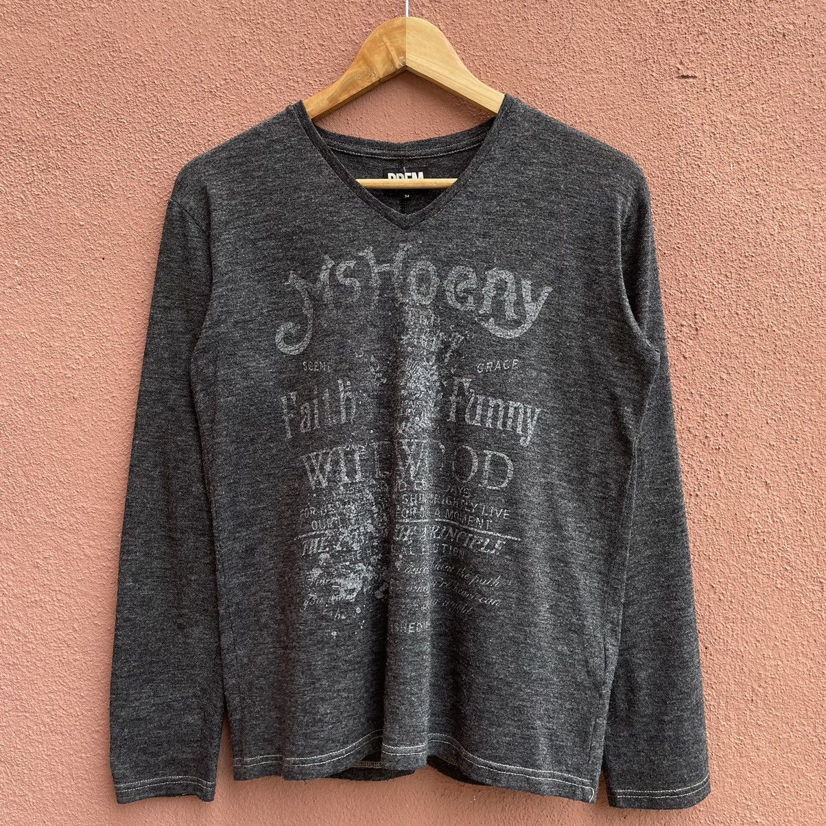 image of If Six Was Nine x Ppfm Vintage Ppfm Script Tee Shirt in Dark Grey, Men's (Size Medium)
