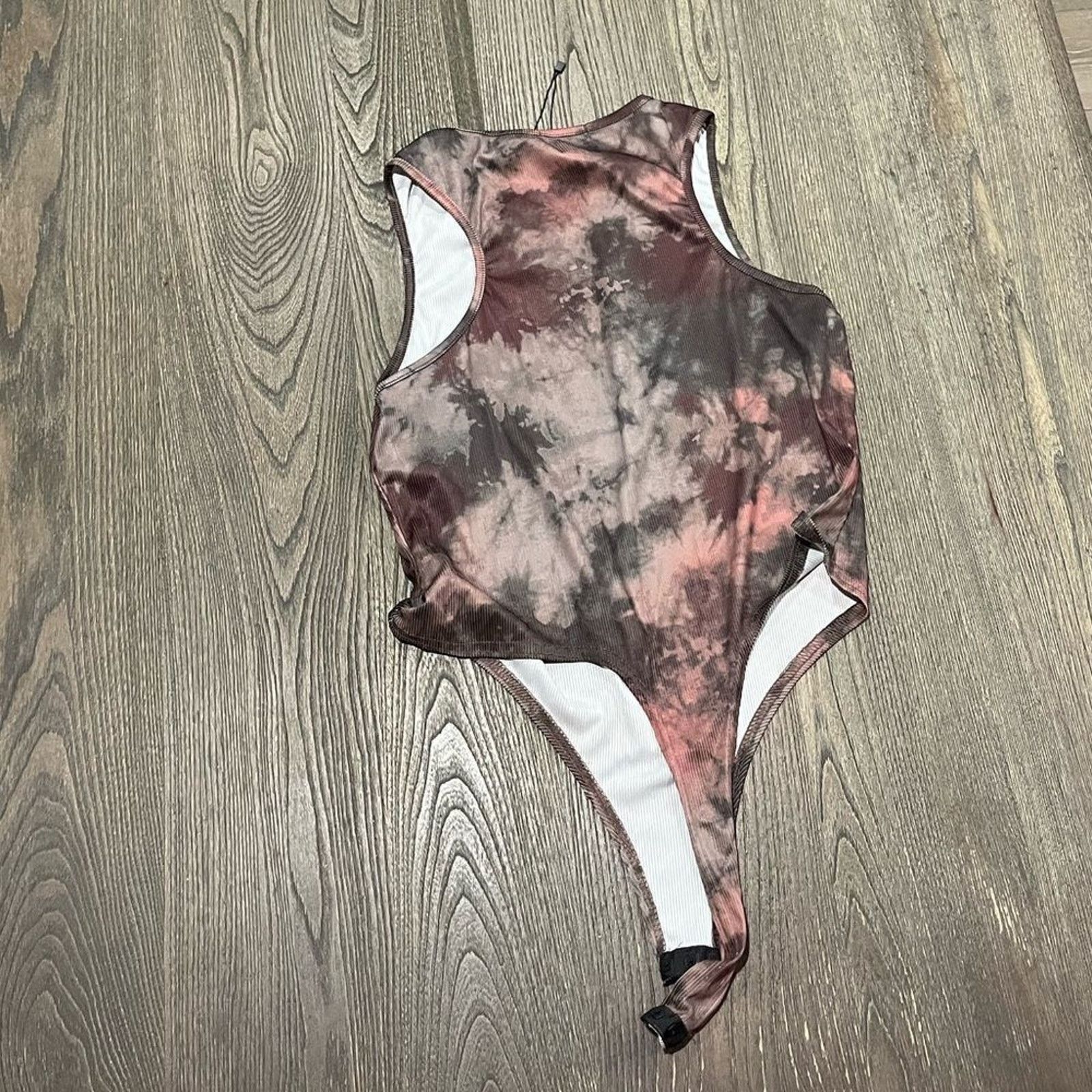 Vintage Pretty Little Thing Bodysuit Tie Dye Ribbed Thong Size 12 Size XL / US 12-14 / IT 48-50 - 5 Thumbnail