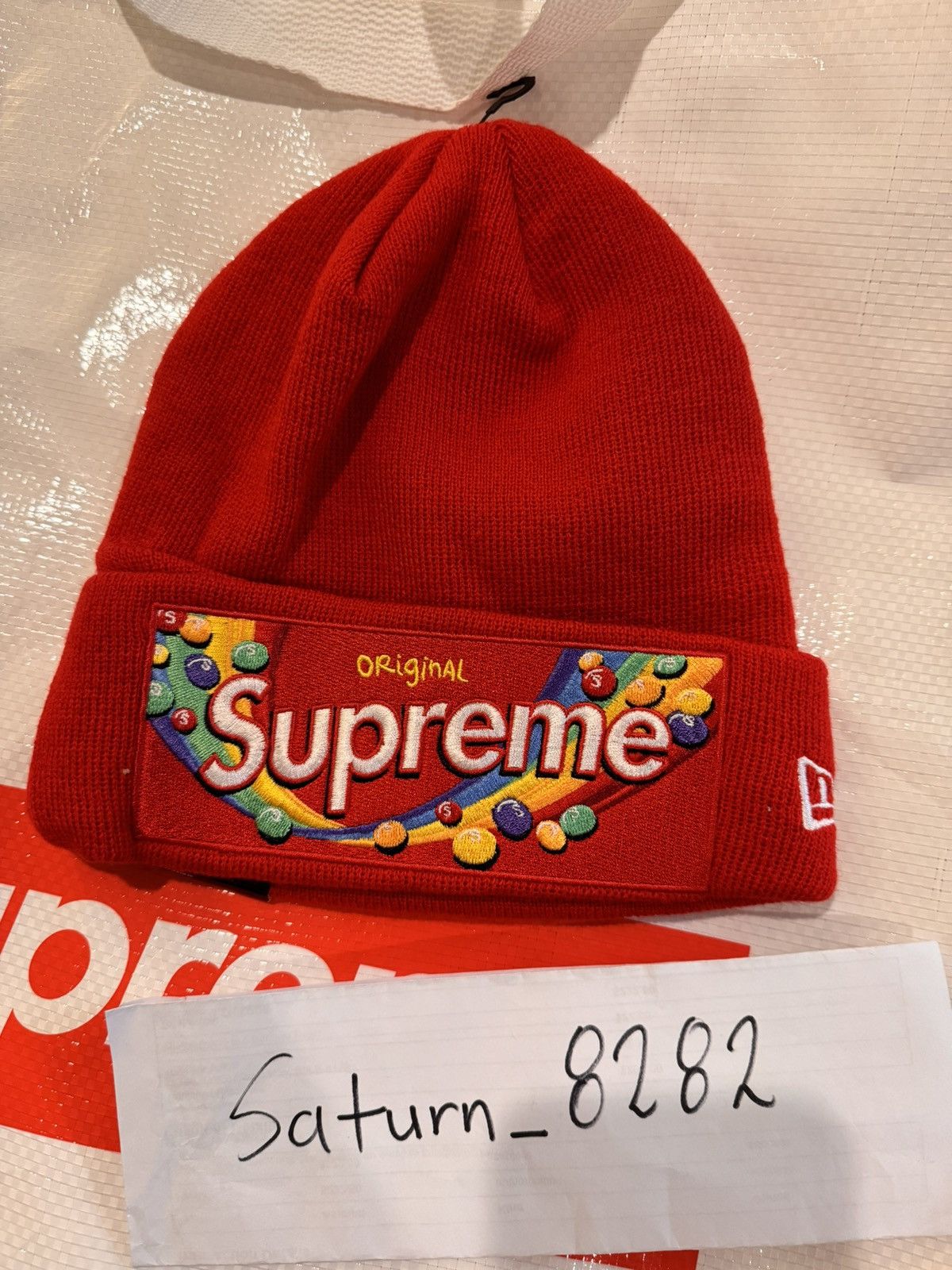 Supreme Supreme x new era x skittles beanie | Grailed