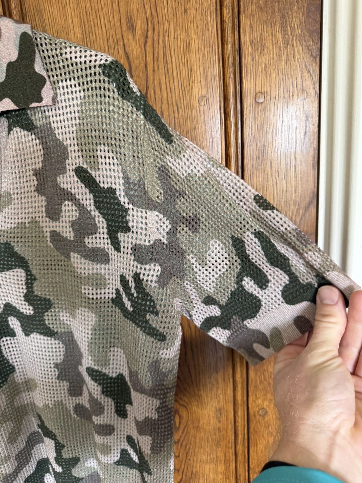 Dries Van Noten Dries Van Noten mesh camo camouflage polo shirt grail Size US M / EU 48-50 / 2 - 11 Thumbnail