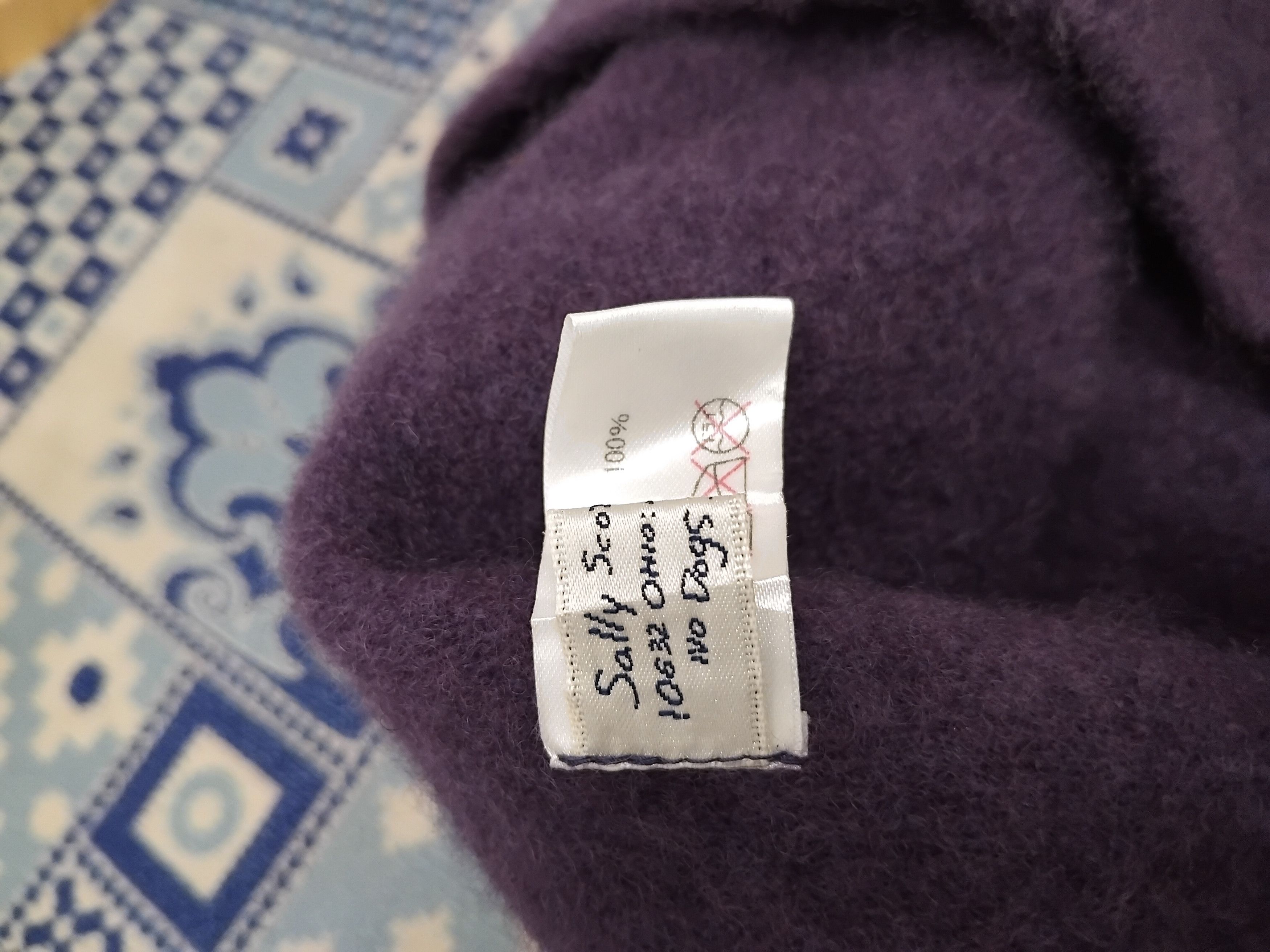 Japanese Brand Sally Scott purple colour beret Size ONE SIZE - 2 Thumbnail